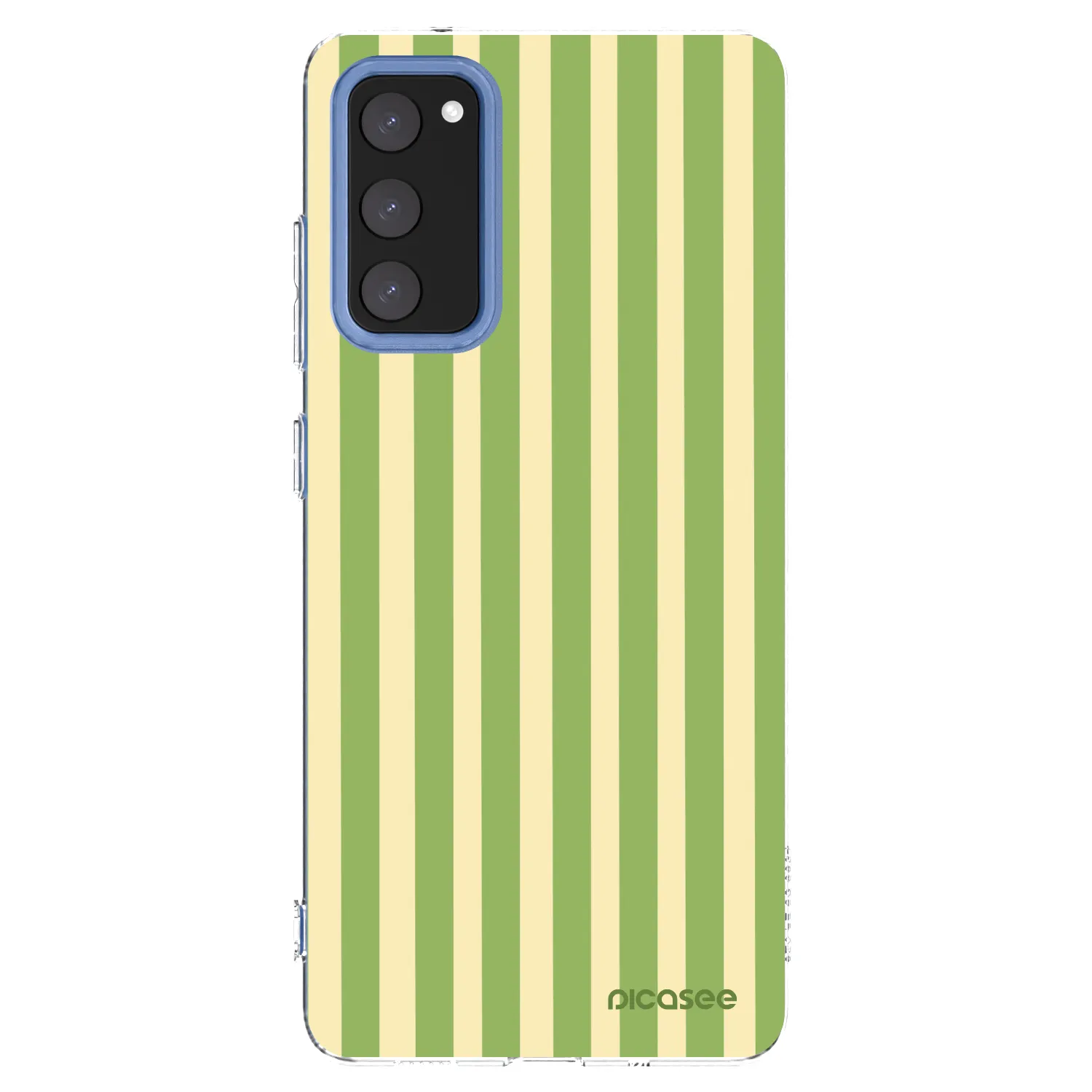 Picasee silikónový prehľadný obal pre Samsung Galaxy S20 FE - Lines Matcha