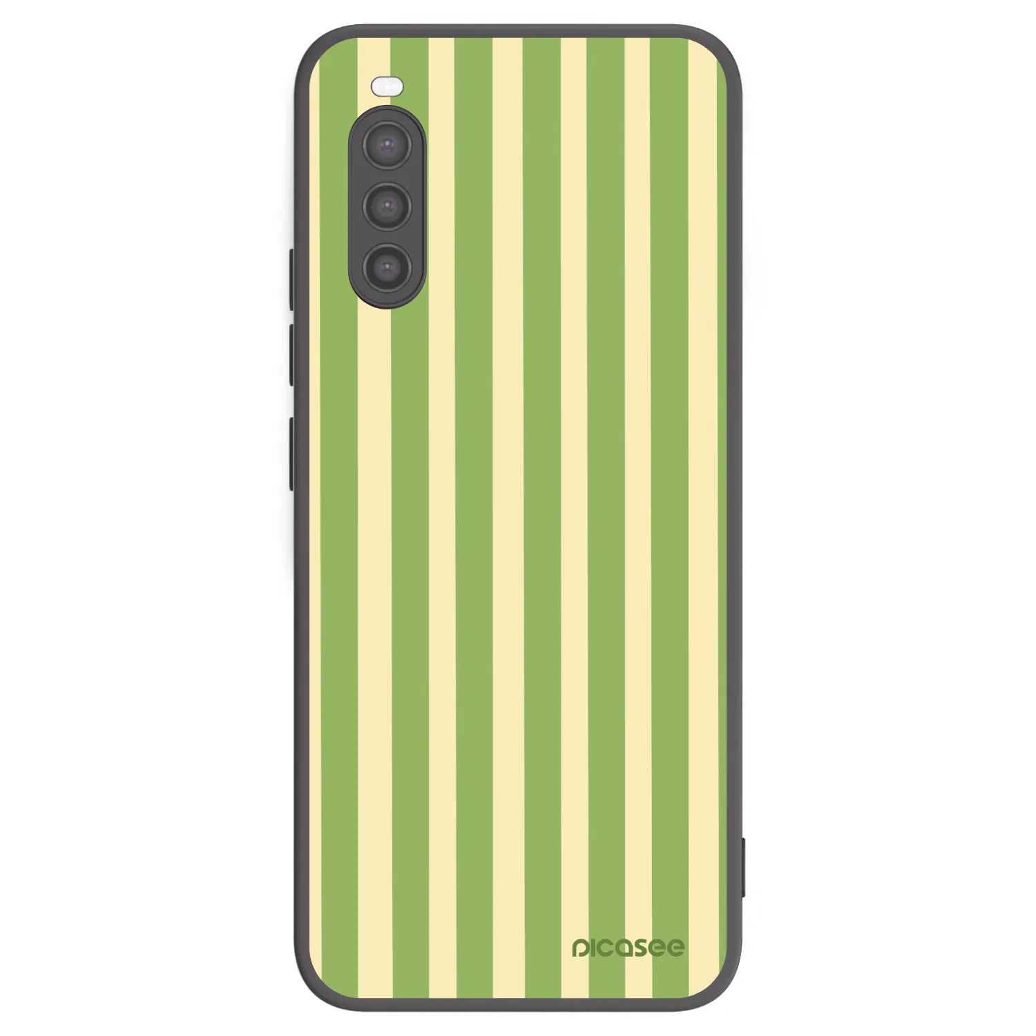 Picasee silikónový čierny obal pre Sony Xperia 10 II - Lines Matcha