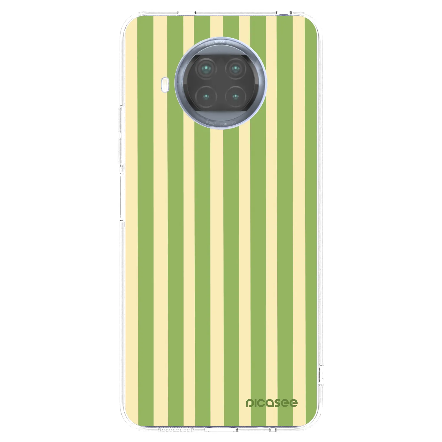 Picasee silikónový prehľadný obal pre Xiaomi Mi 10T Lite - Lines Matcha