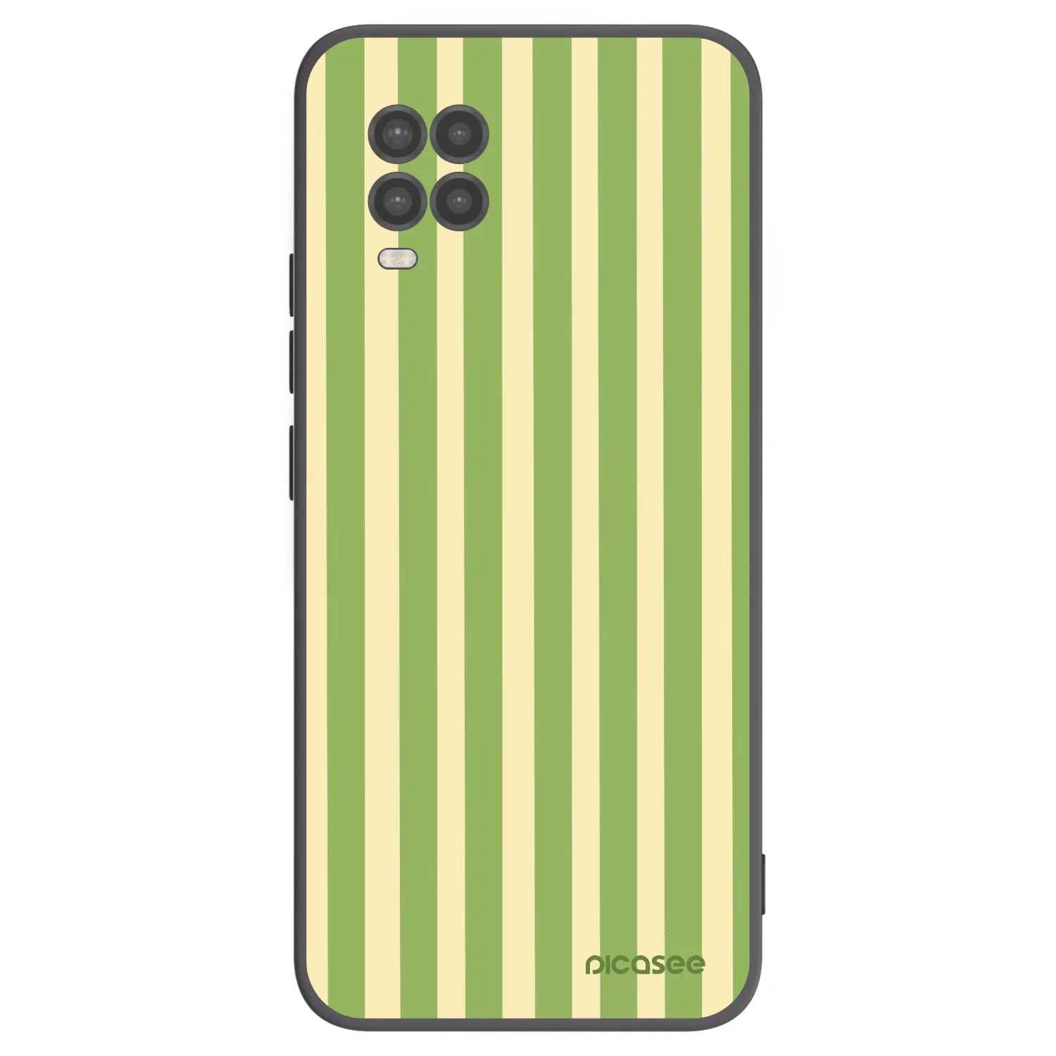 Picasee silikónový čierny obal pre Xiaomi Mi 10 Lite - Lines Matcha