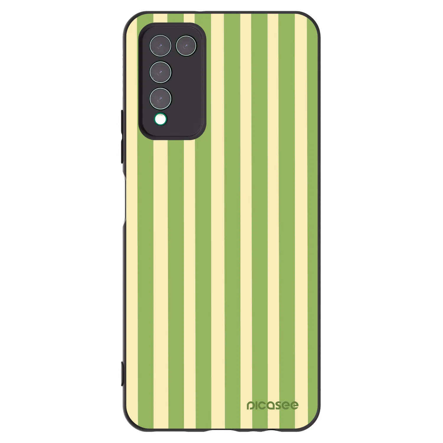 Picasee silikónový čierny obal pre Honor 10X Lite - Lines Matcha