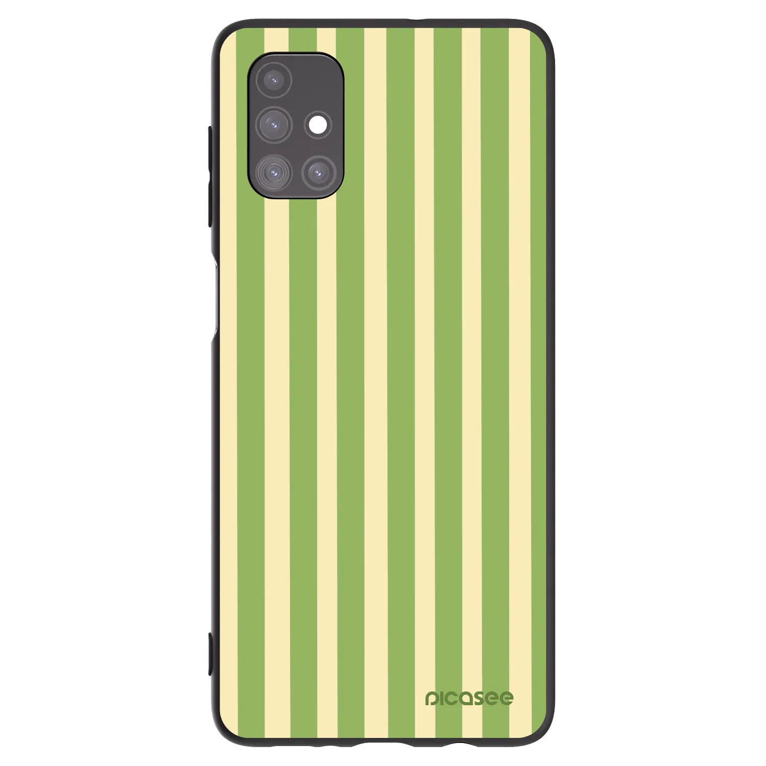 Picasee silikónový čierny obal pre Samsung Galaxy M51 M515F - Lines Matcha