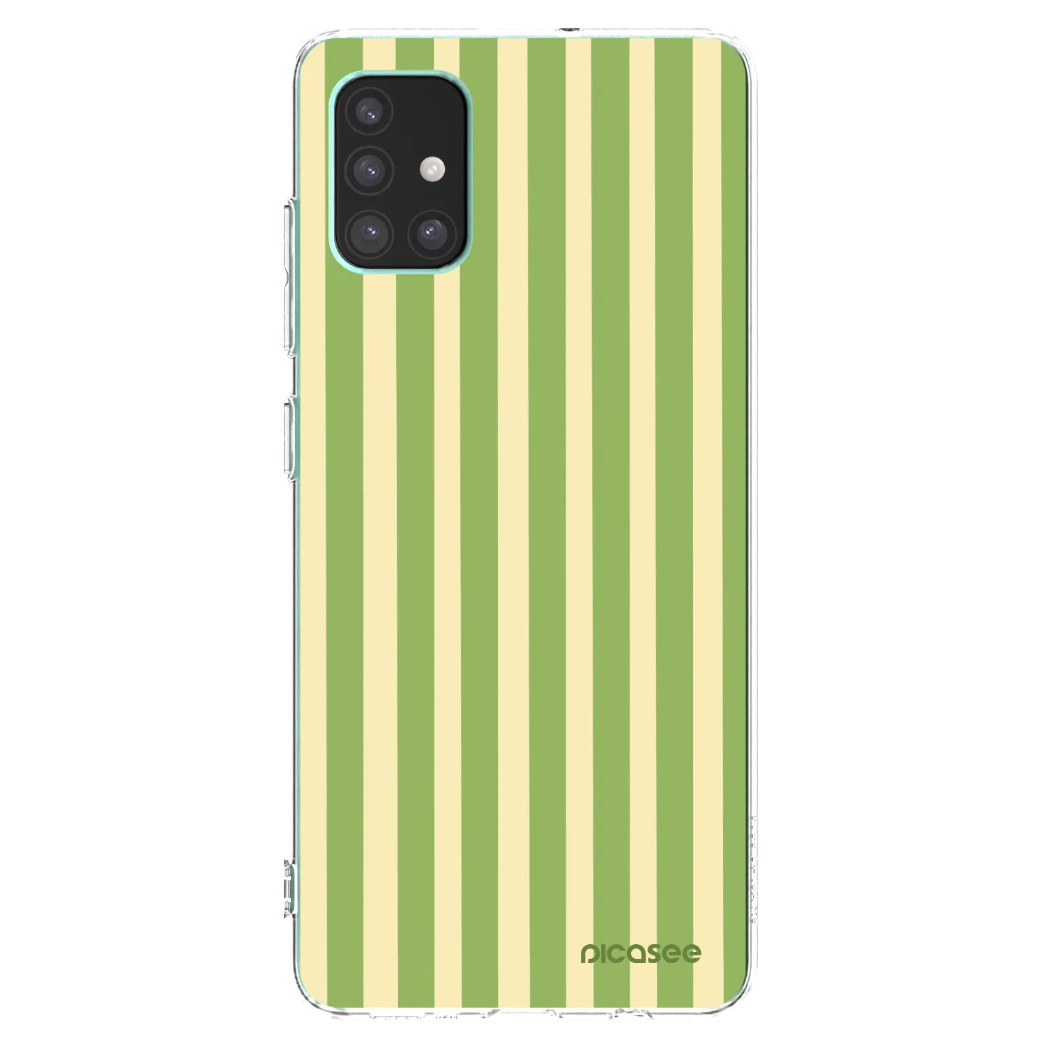 Picasee silikónový prehľadný obal pre Samsung Galaxy M51 M515F - Lines Matcha