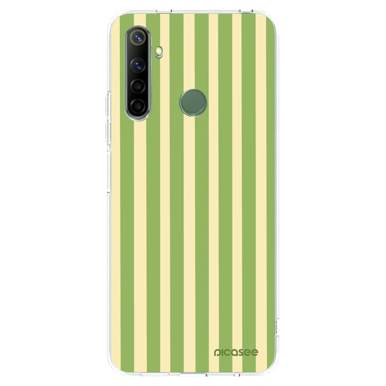 Picasee silikónový prehľadný obal pre Realme 6i - Lines Matcha