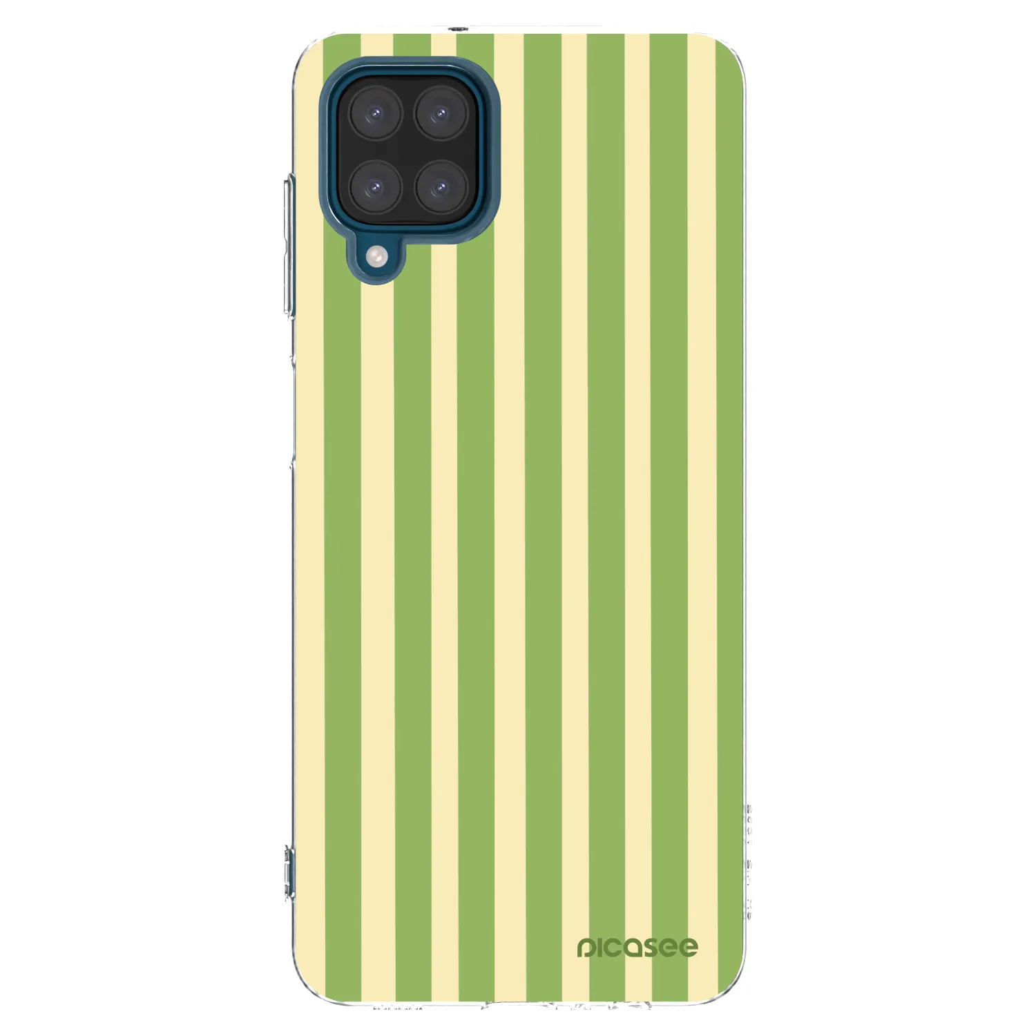 Picasee silikónový prehľadný obal pre Samsung Galaxy A12 A125F - Lines Matcha