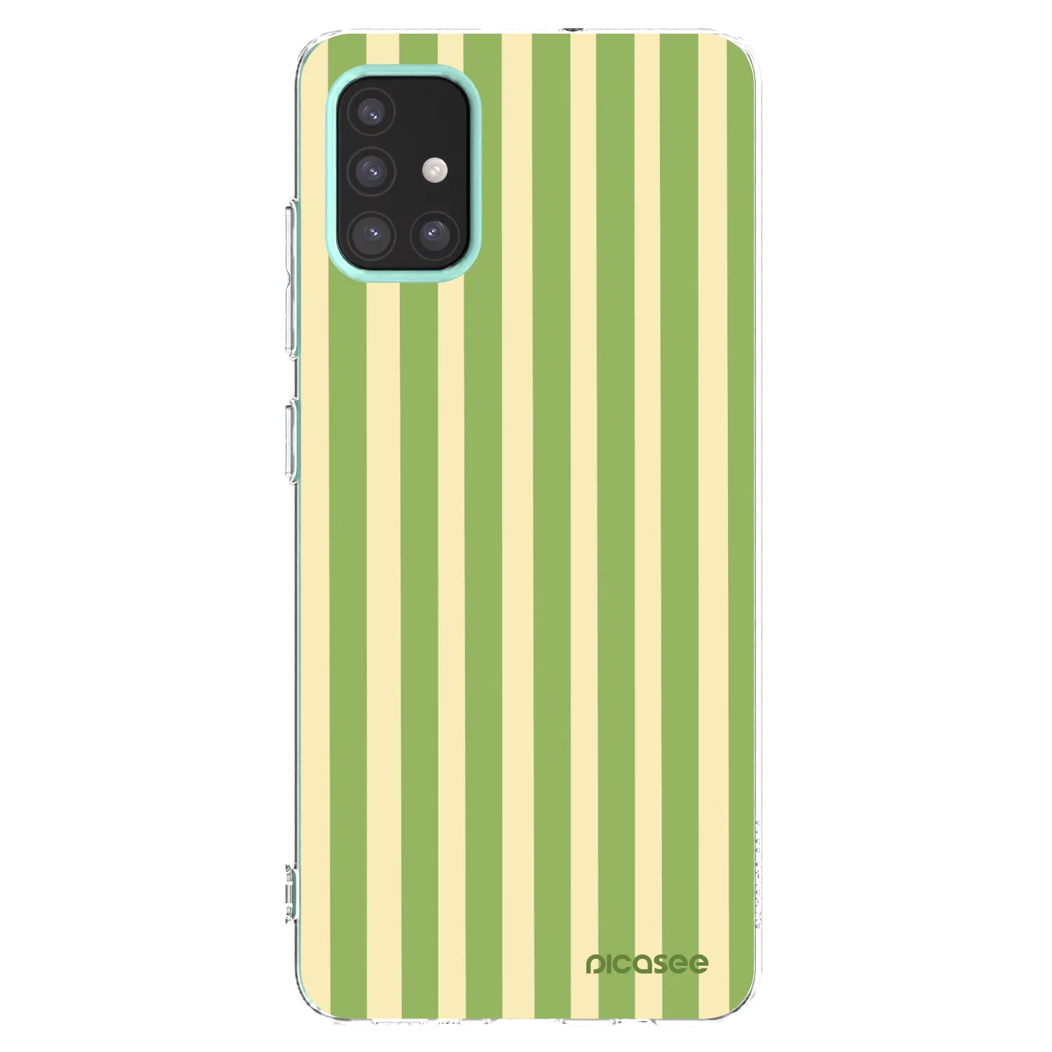 Picasee silikónový prehľadný obal pre Samsung Galaxy M31s - Lines Matcha