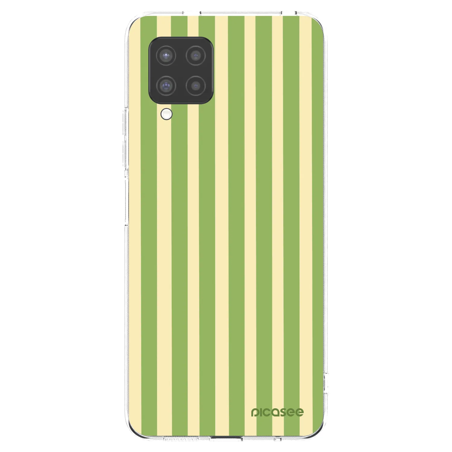 Picasee silikónový prehľadný obal pre Samsung Galaxy A42 A426B - Lines Matcha