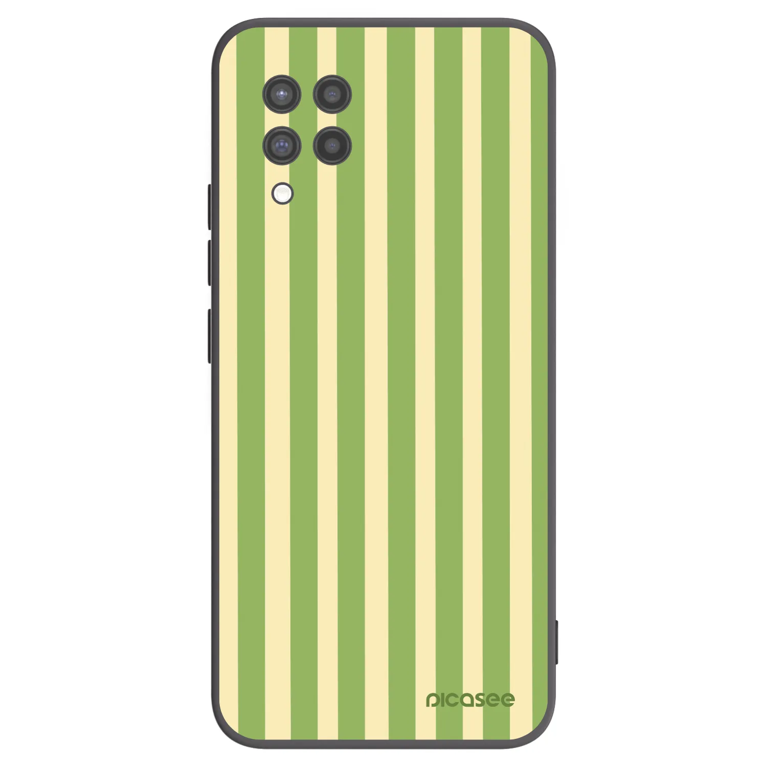 Picasee silikónový čierny obal pre Samsung Galaxy A42 A426B - Lines Matcha