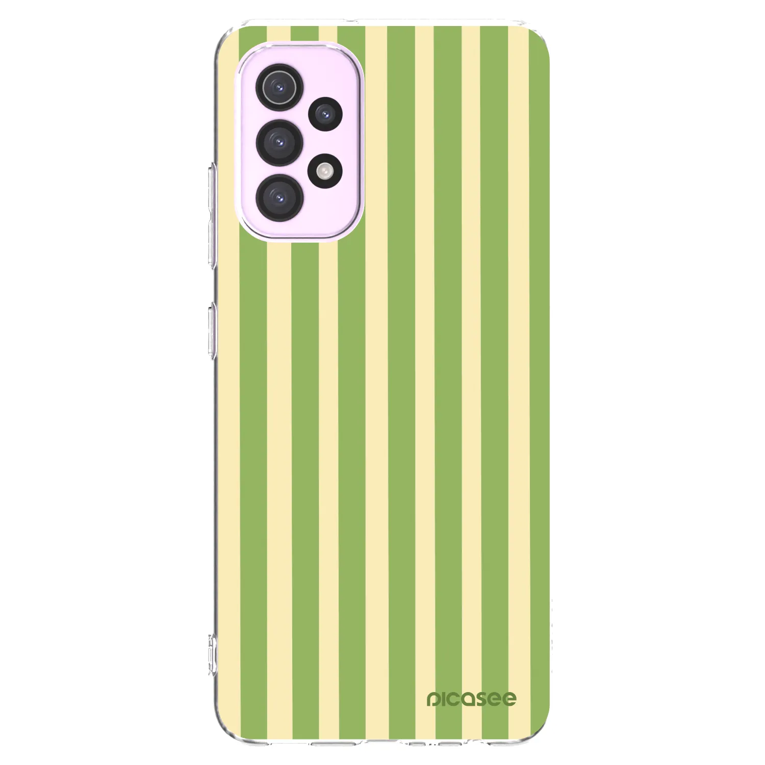 Picasee silikónový prehľadný obal pre Samsung Galaxy A32 5G A326B - Lines Matcha