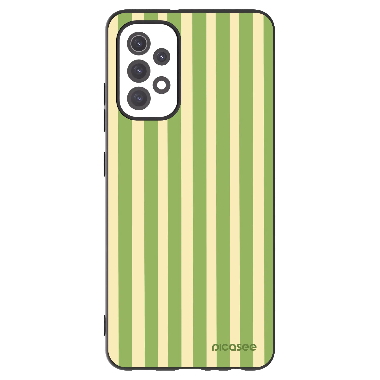 Picasee silikónový čierny obal pre Samsung Galaxy A32 5G A326B - Lines Matcha