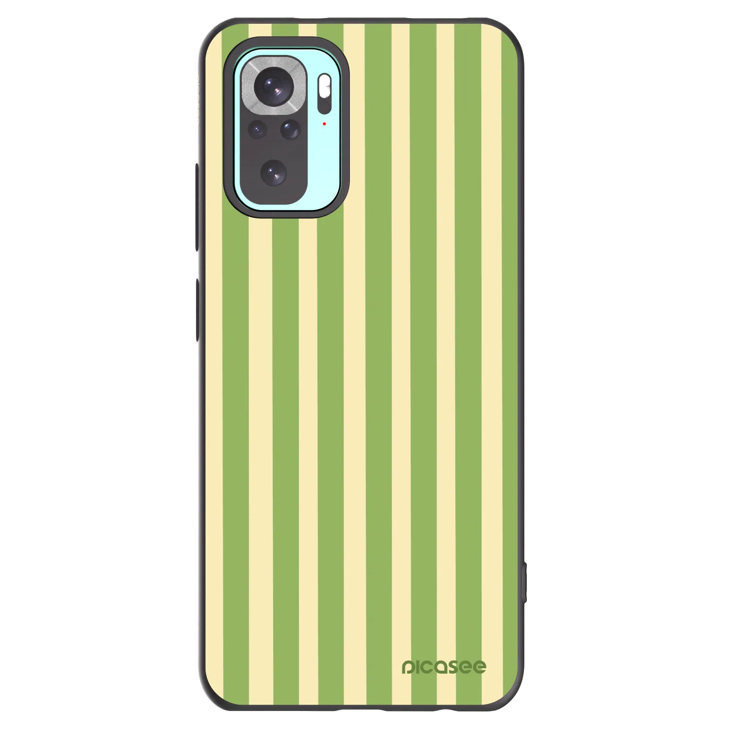 Picasee silikónový čierny obal pre Xiaomi Redmi Note 10 Pro - Lines Matcha