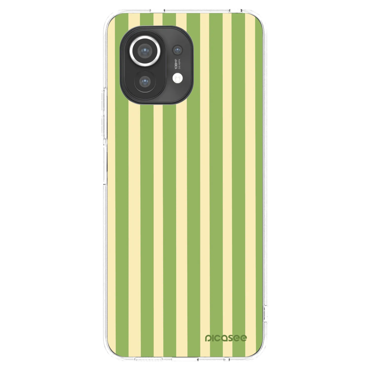 Picasee silikónový prehľadný obal pre Xiaomi Mi 11 - Lines Matcha