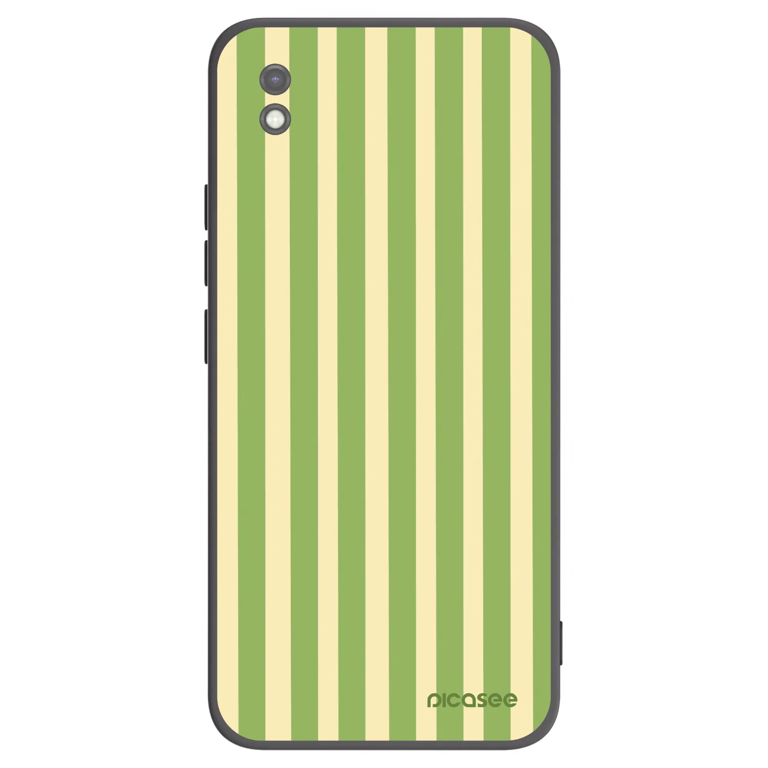 Picasee silikónový čierny obal pre Xiaomi Redmi 9AT - Lines Matcha