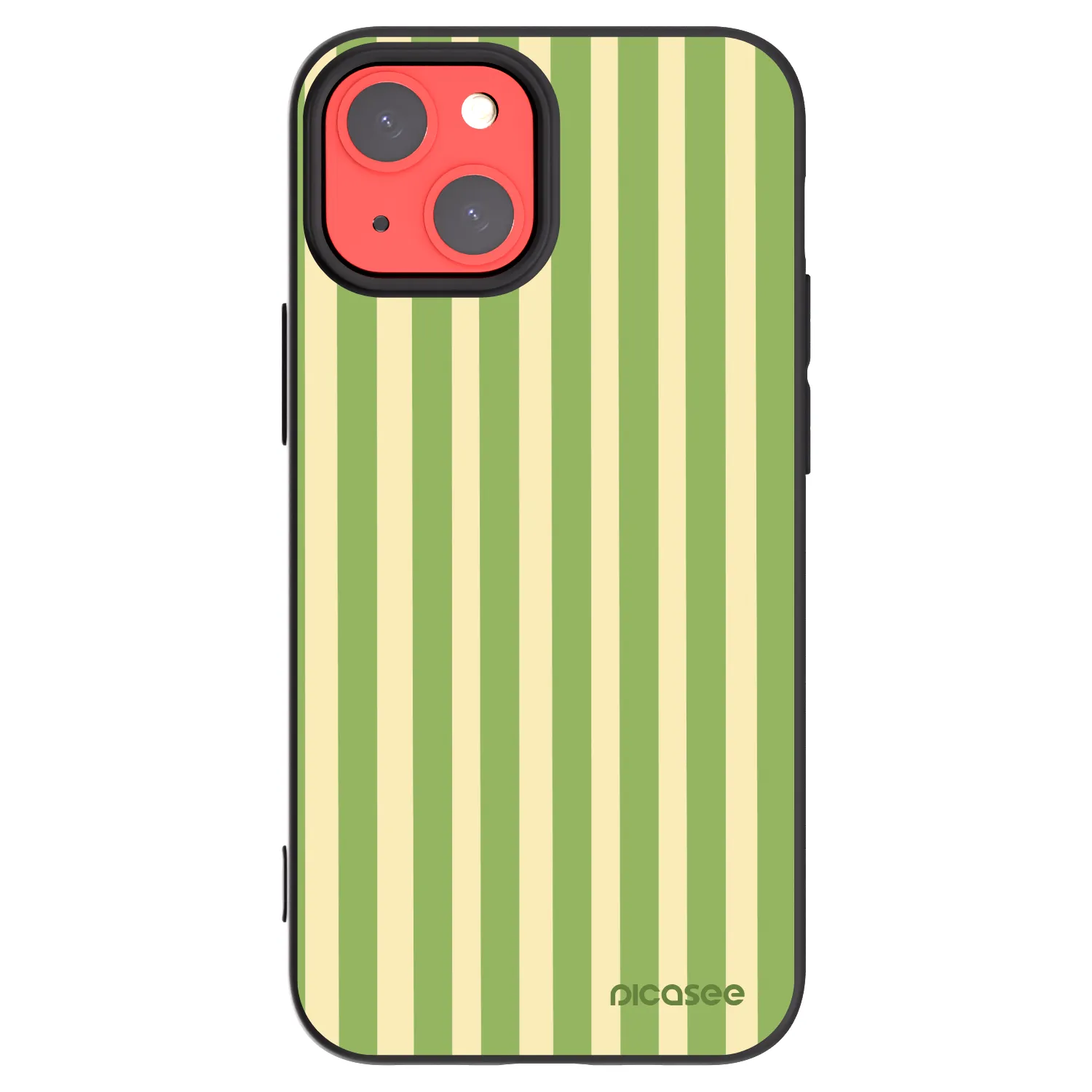 Picasee silikónový čierny obal pre Apple iPhone 13 mini - Lines Matcha
