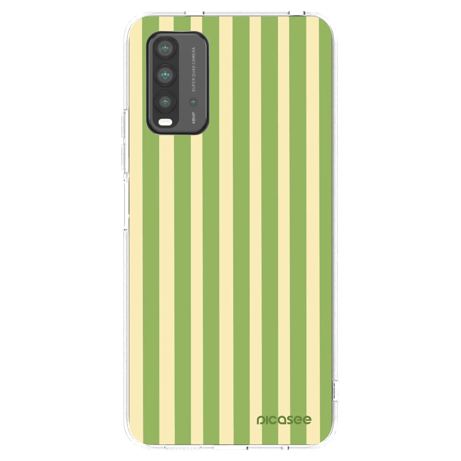 Picasee silikónový čierny obal pre Xiaomi Redmi 9T - Lines Matcha