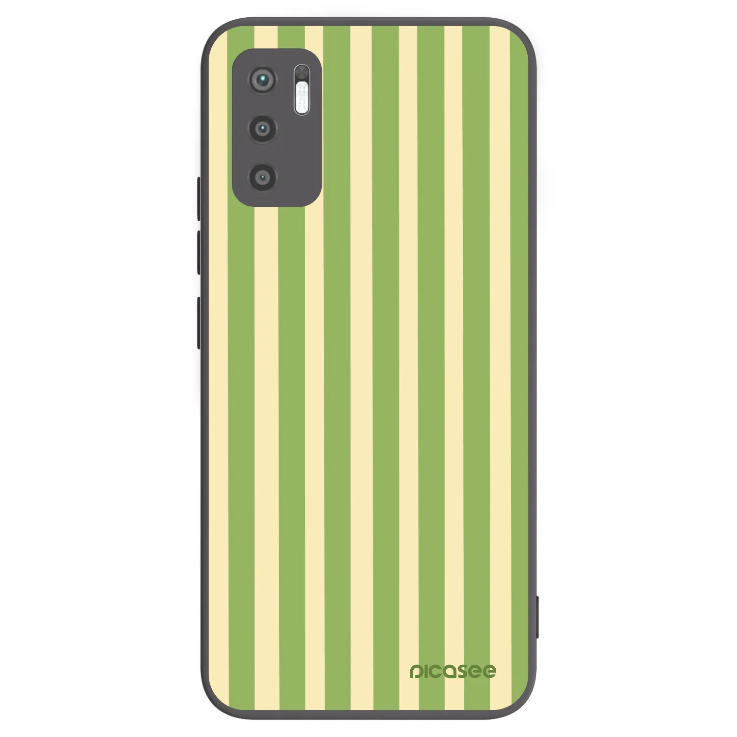 Picasee silikónový čierny obal pre Xiaomi Redmi Note 10 5G - Lines Matcha