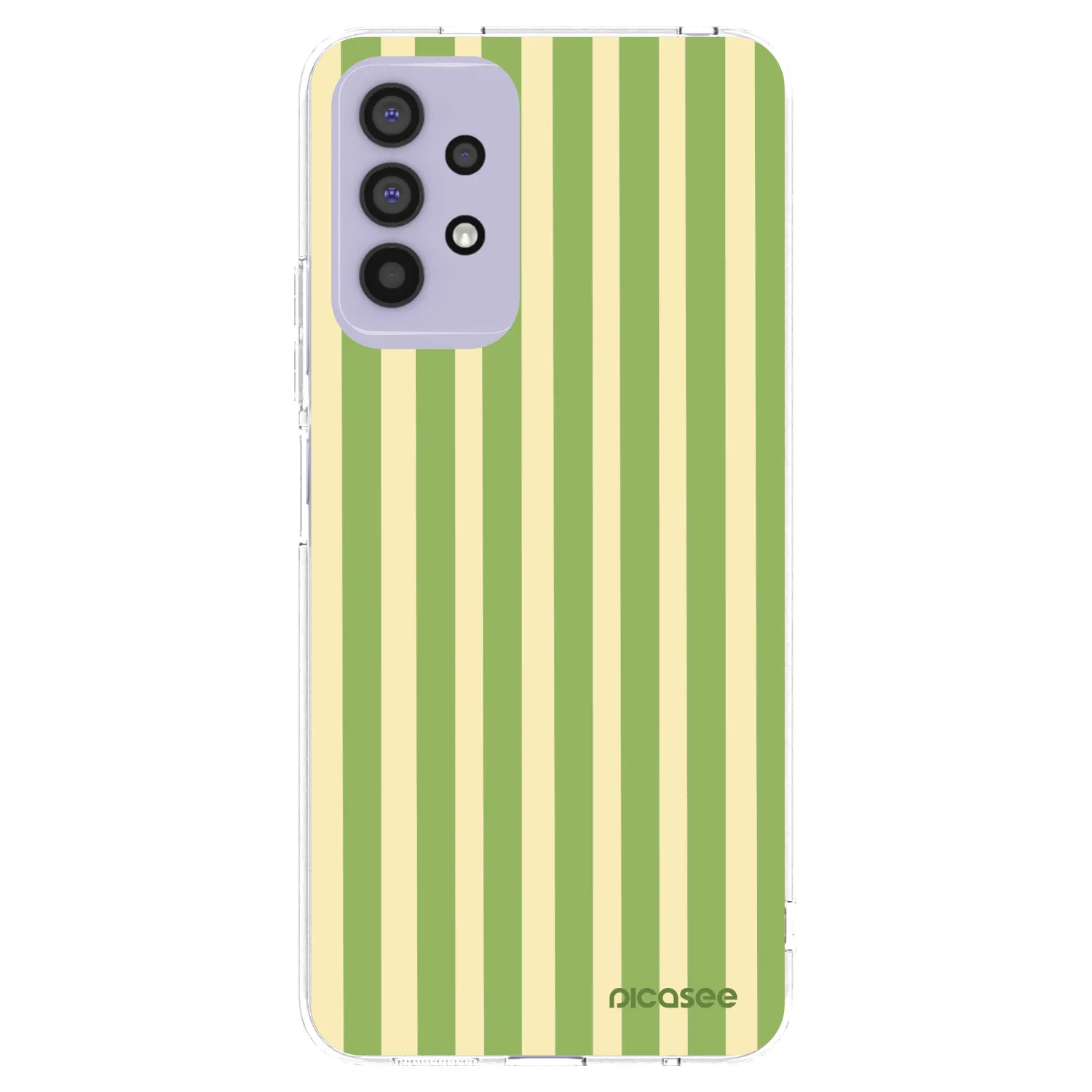 Picasee silikónový prehľadný obal pre Samsung Galaxy A32 4G SM-A325F - Lines Matcha