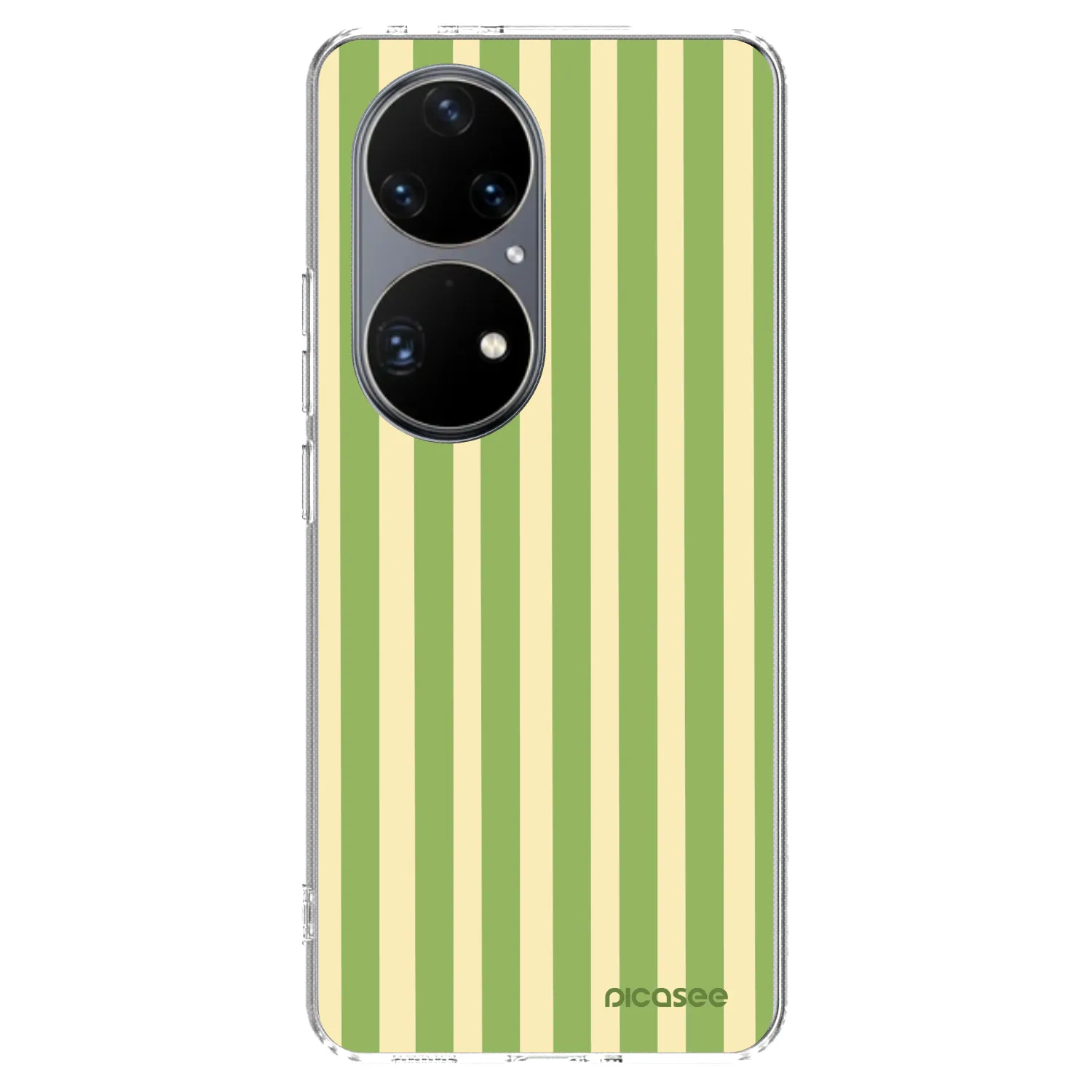 Picasee silikónový prehľadný obal pre Huawei P50 - Lines Matcha