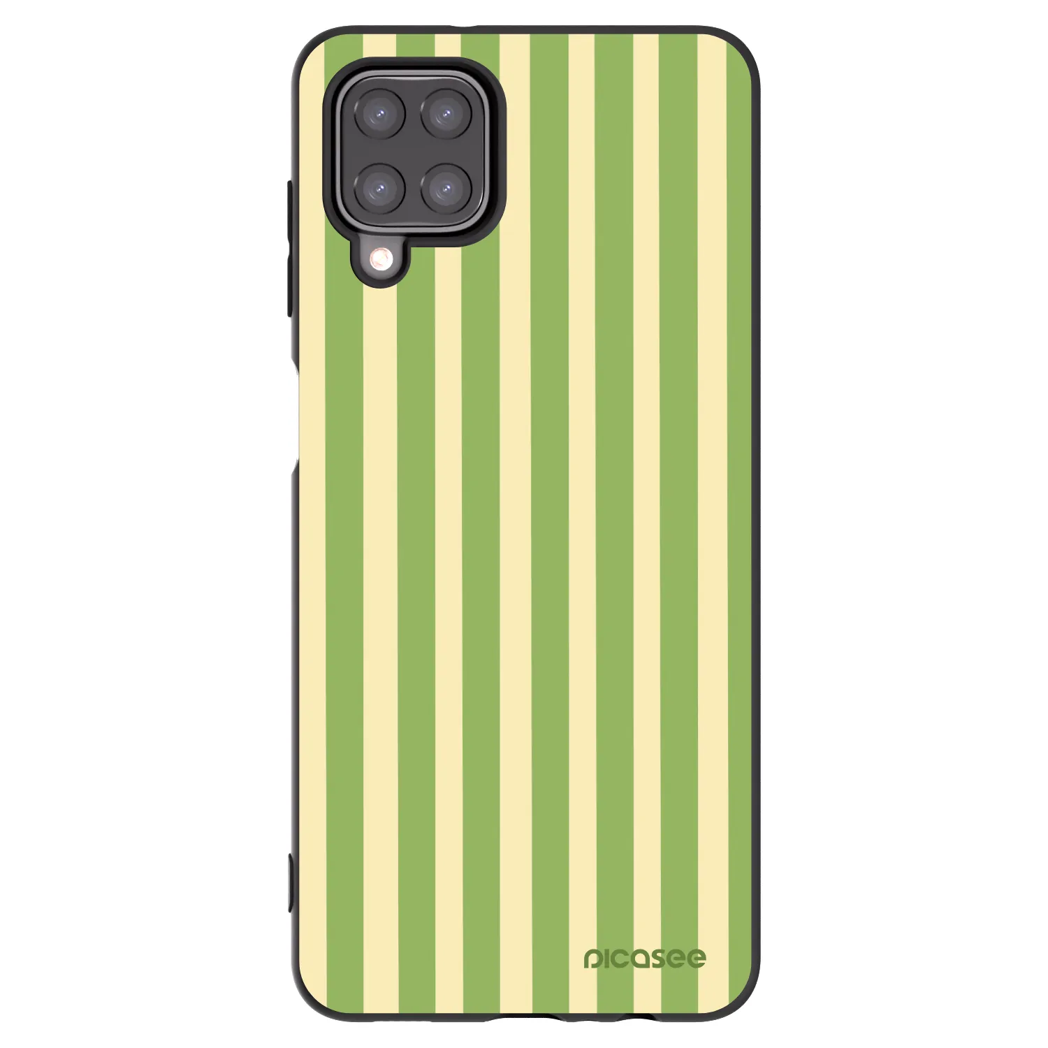 Picasee silikónový čierny obal pre Samsung Galaxy M12 M127F - Lines Matcha