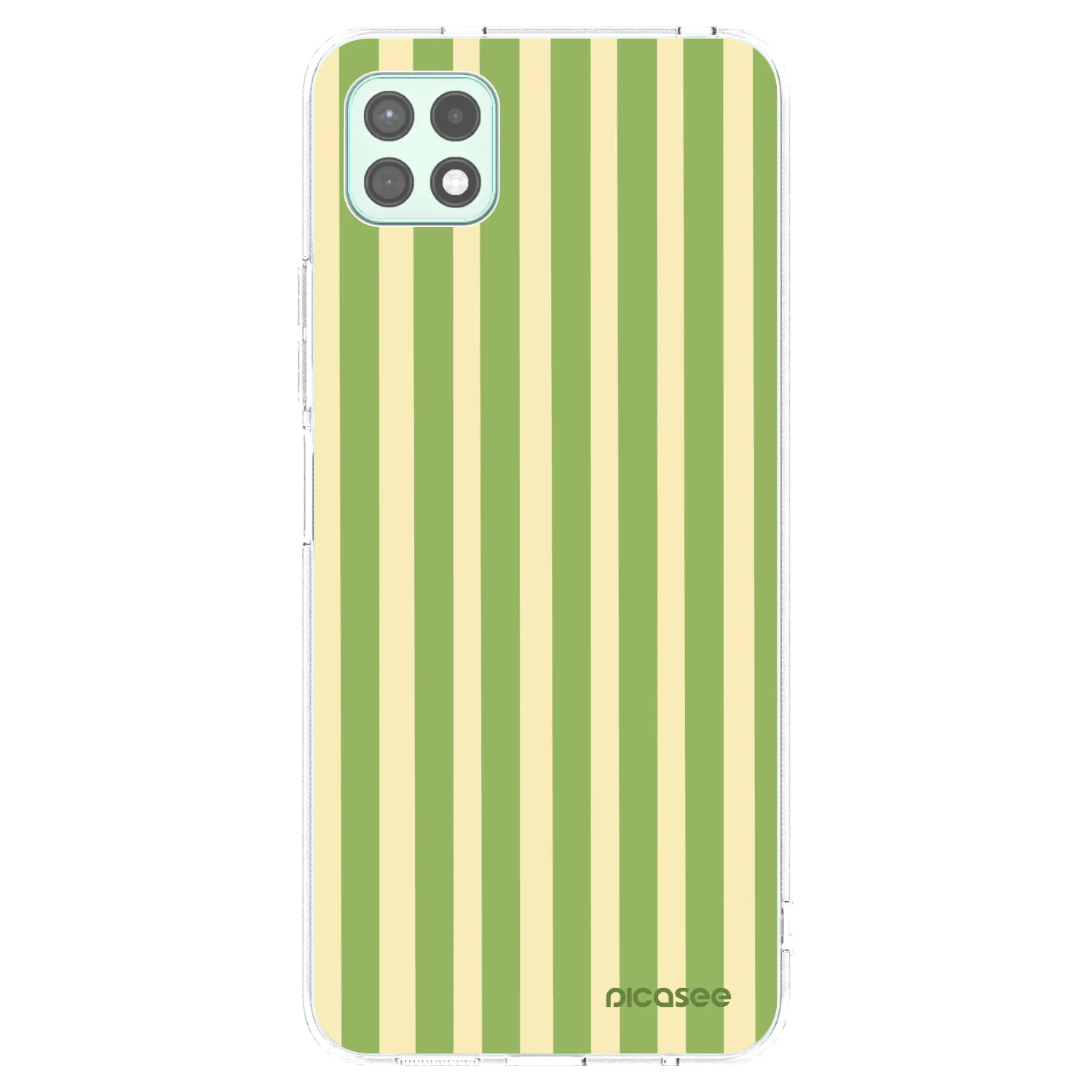 Picasee silikónový prehľadný obal pre Samsung Galaxy A22 A226B 5G - Lines Matcha