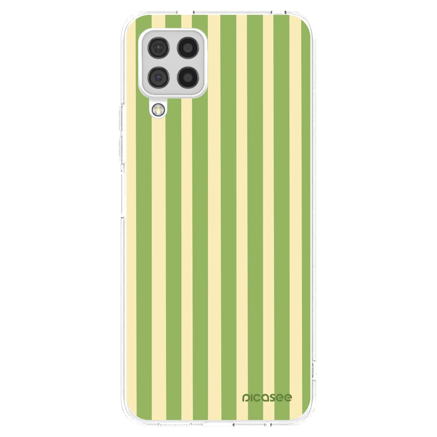 Picasee silikónový prehľadný obal pre Samsung Galaxy A22 A225F 4G - Lines Matcha