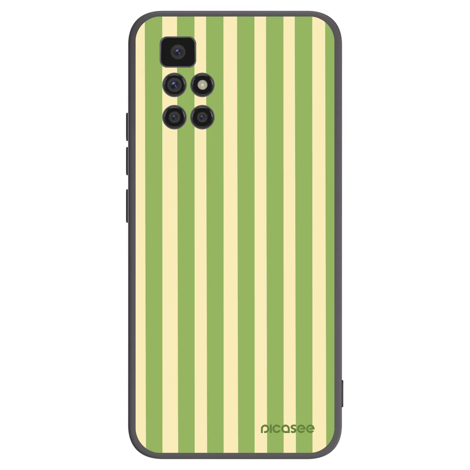 Picasee silikónový čierny obal pre Xiaomi Redmi 10 - Lines Matcha