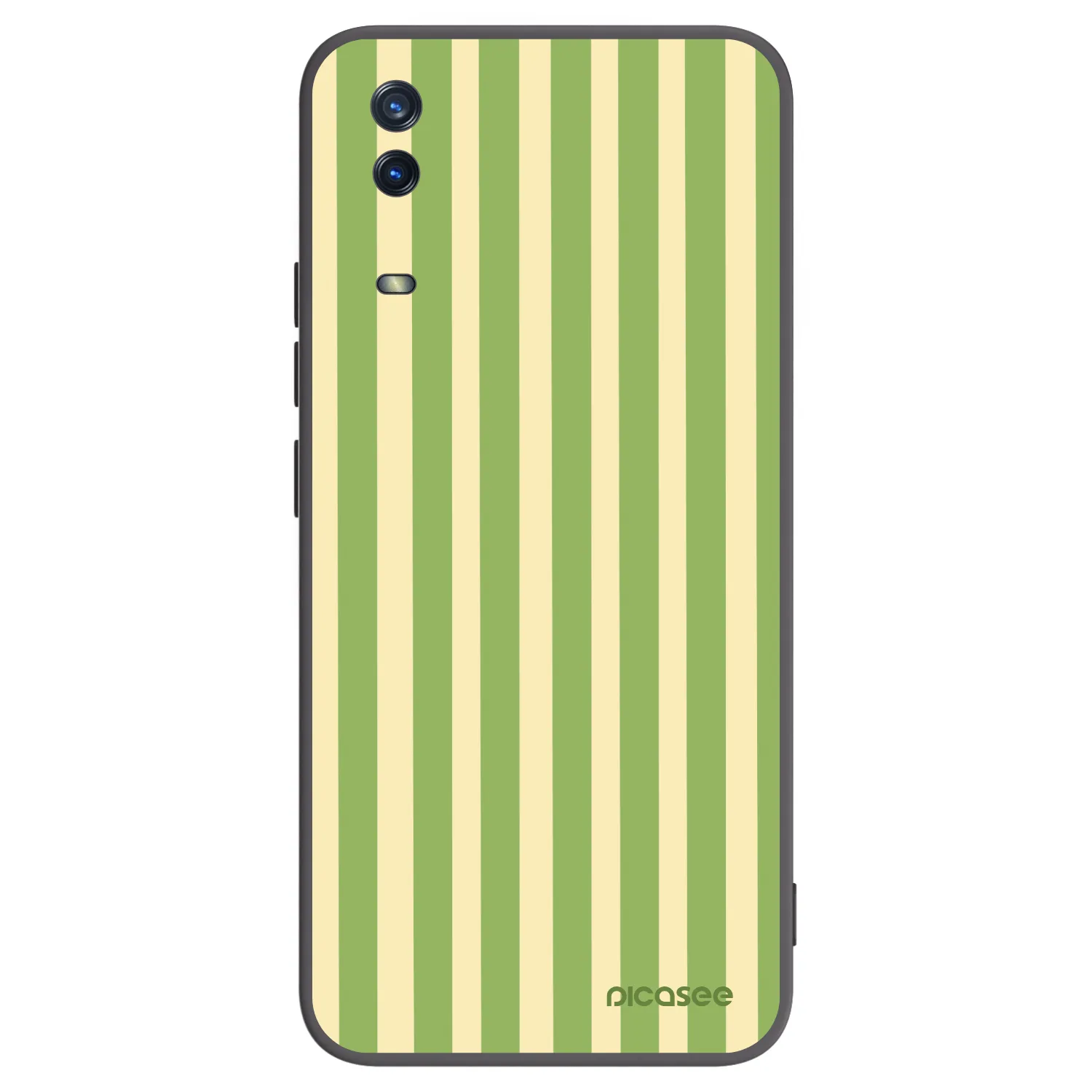 Picasee silikónový čierny obal pre Vivo Y11s - Lines Matcha