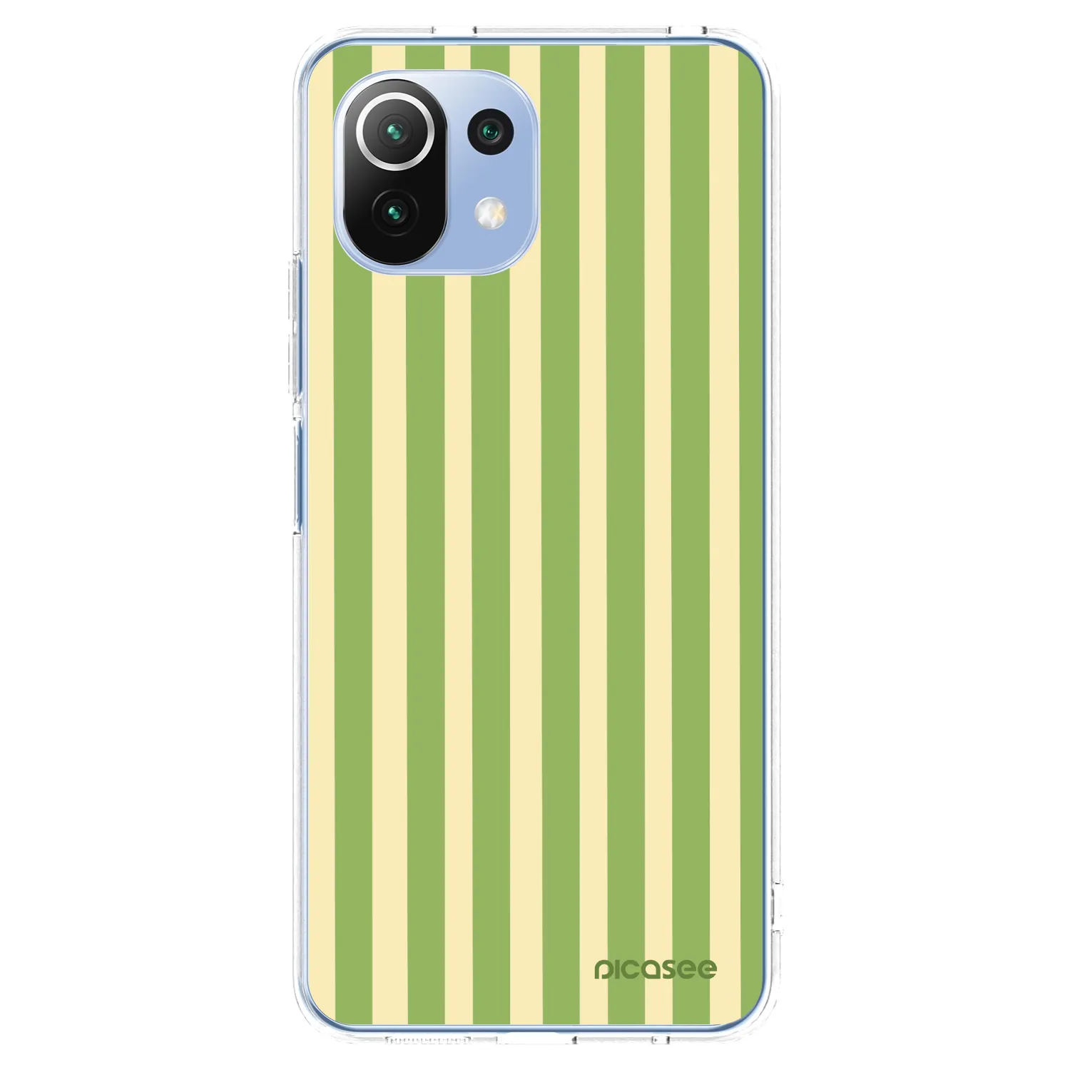 Picasee silikónový prehľadný obal pre Xiaomi 11 Lite 5G NE - Lines Matcha