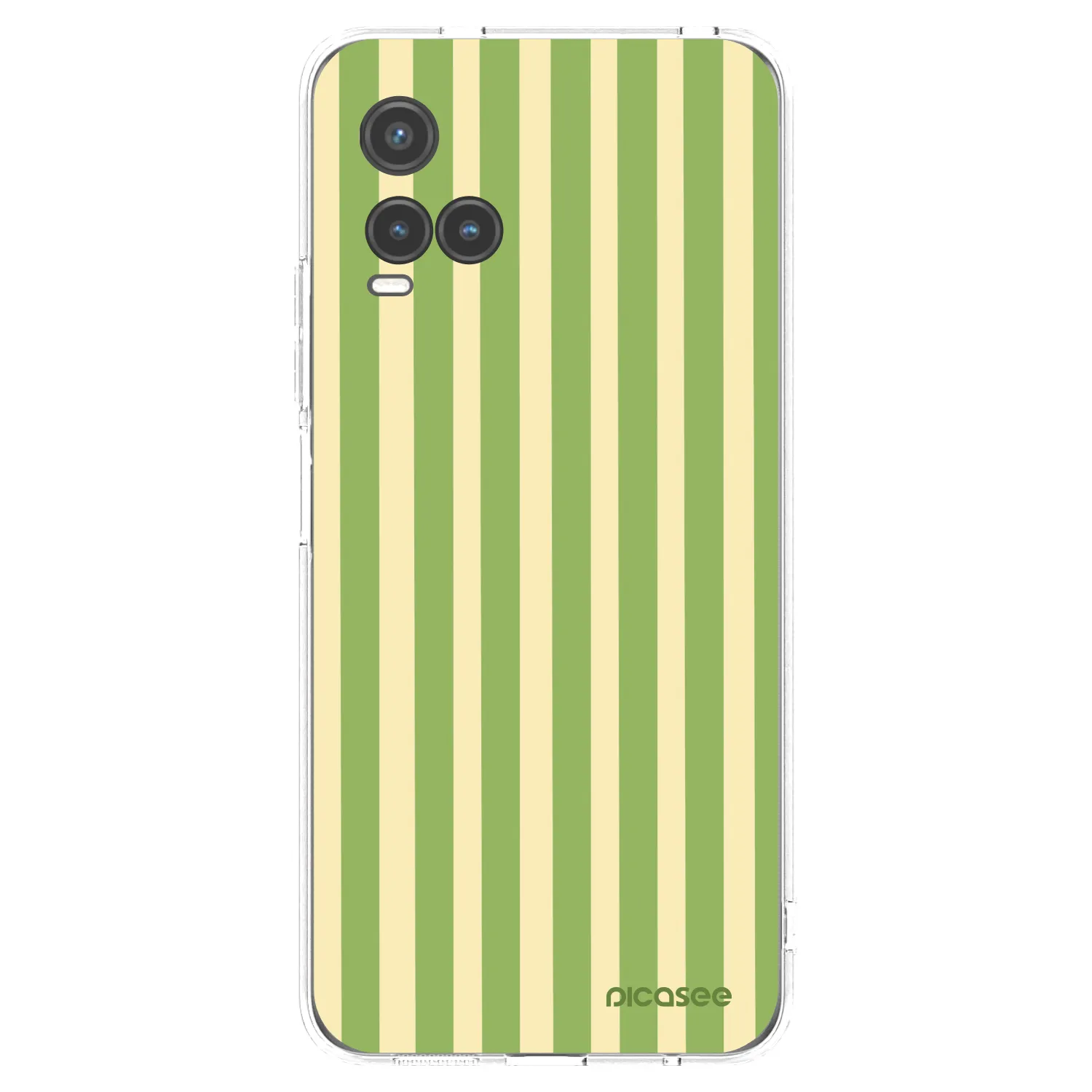 Picasee silikónový prehľadný obal pre Vivo Y33s - Lines Matcha