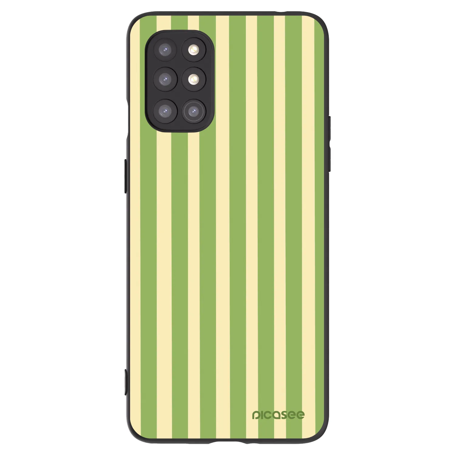 Picasee silikónový čierny obal pre OnePlus 8T - Lines Matcha