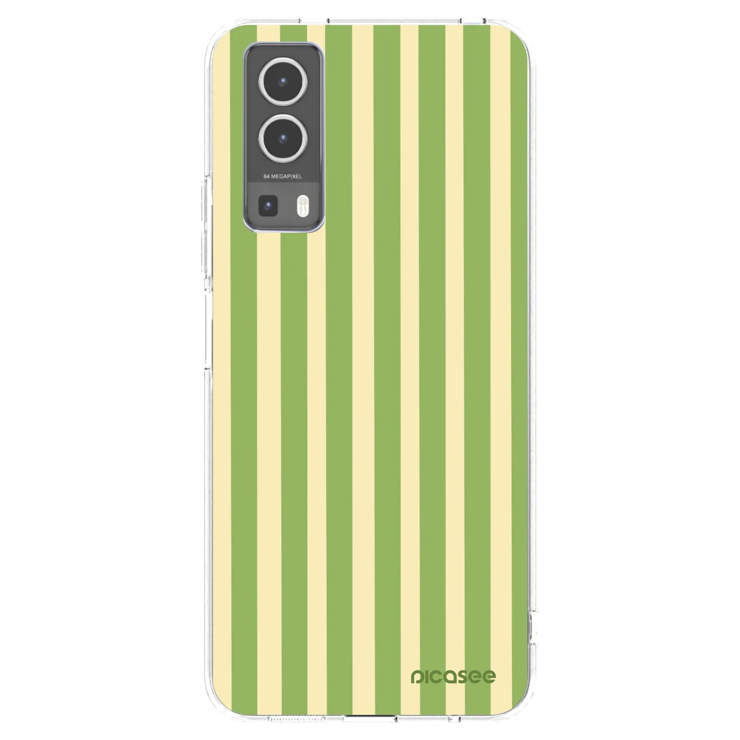 Picasee silikónový prehľadný obal pre Vivo Y72 5G - Lines Matcha