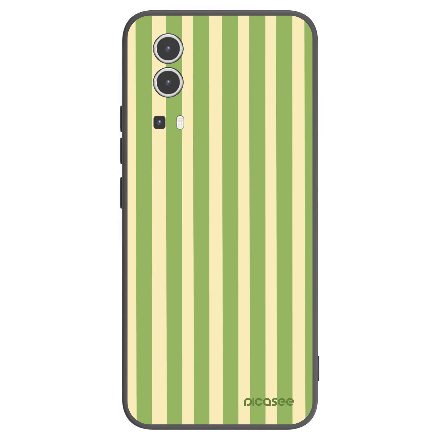 Picasee silikónový čierny obal pre Vivo Y72 5G - Lines Matcha