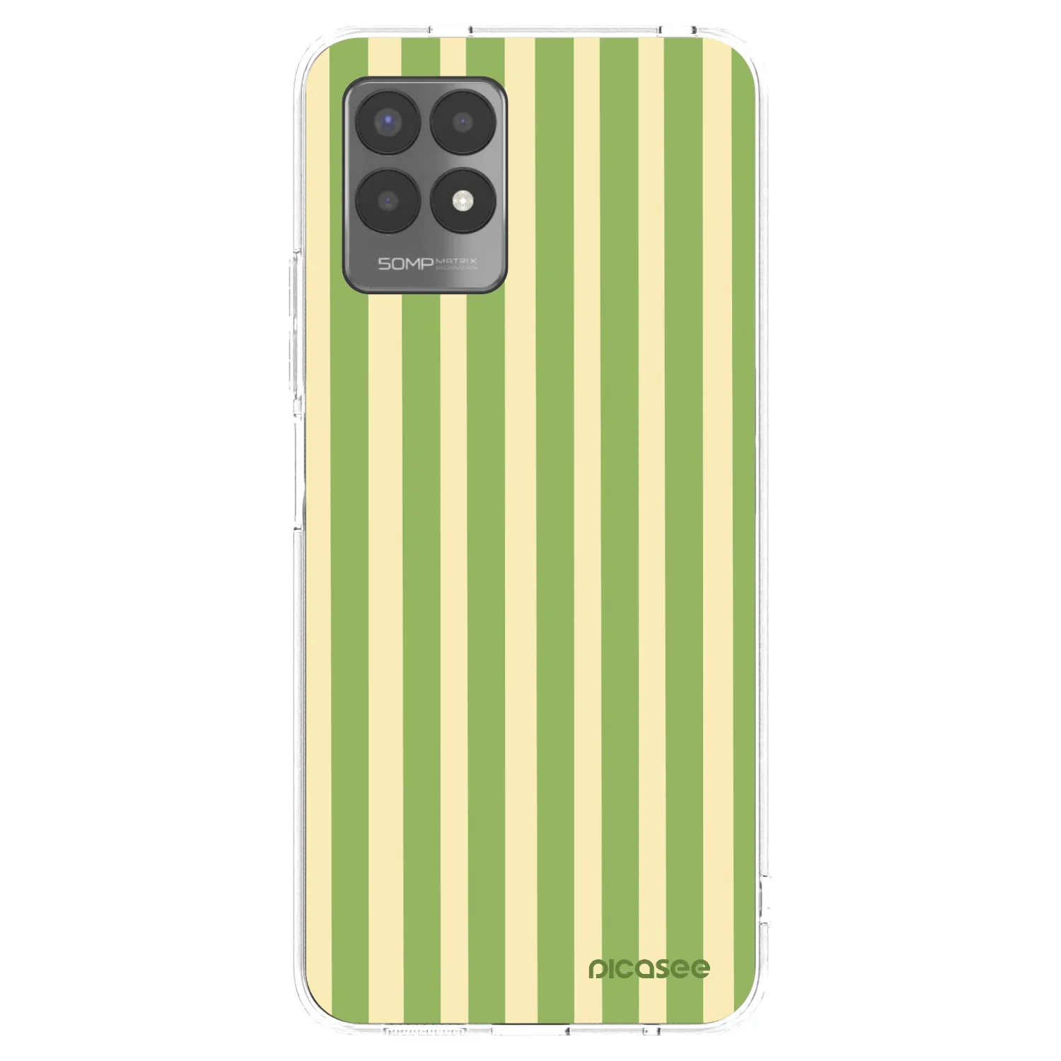 Picasee silikónový prehľadný obal pre Realme 8i - Lines Matcha