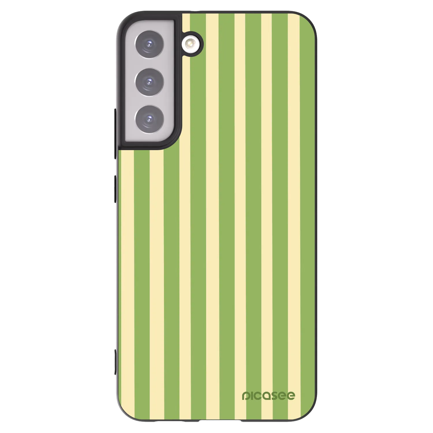 Picasee silikónový čierny obal pre Samsung Galaxy S22+ 5G - Lines Matcha
