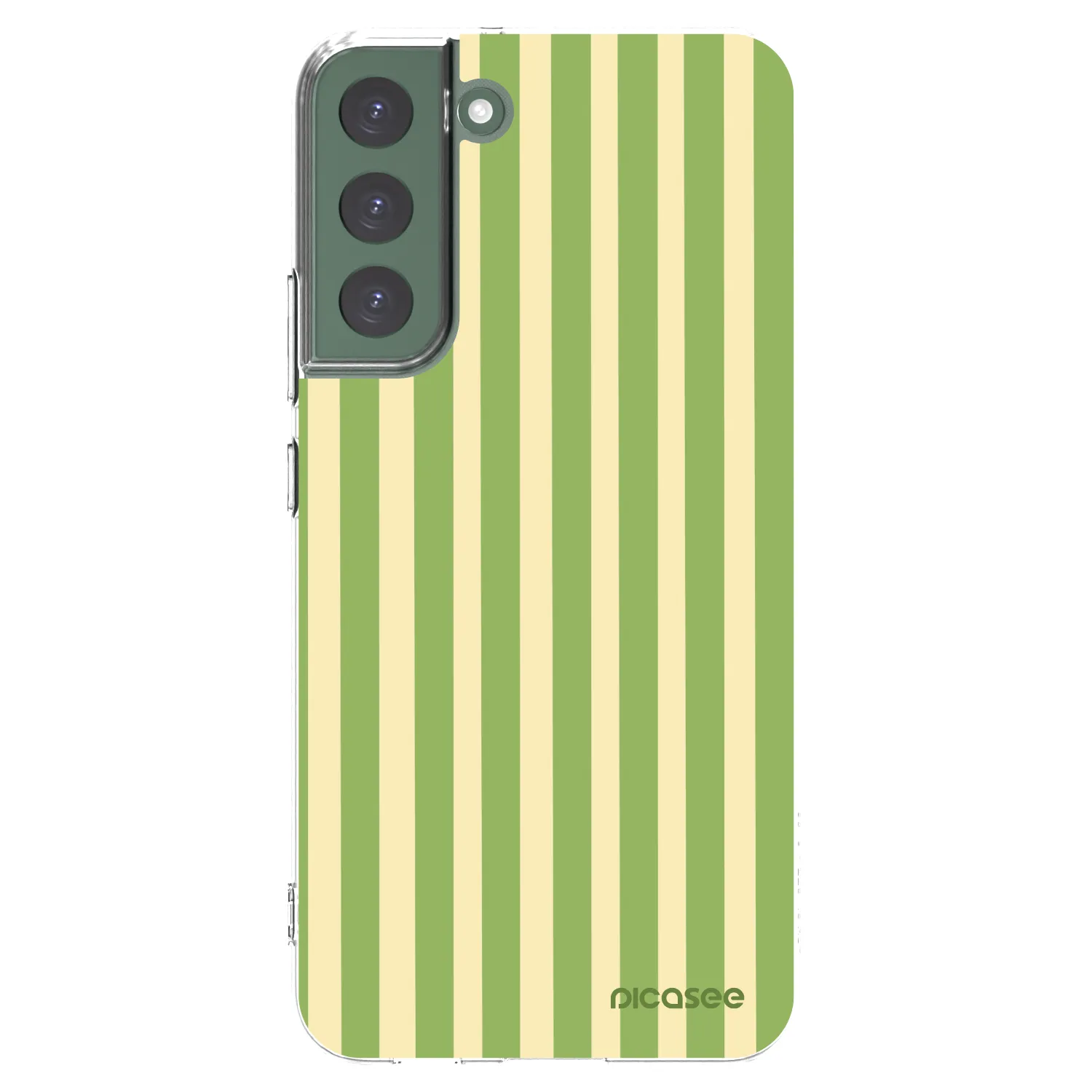 Picasee silikónový prehľadný obal pre Samsung Galaxy S22+ 5G - Lines Matcha