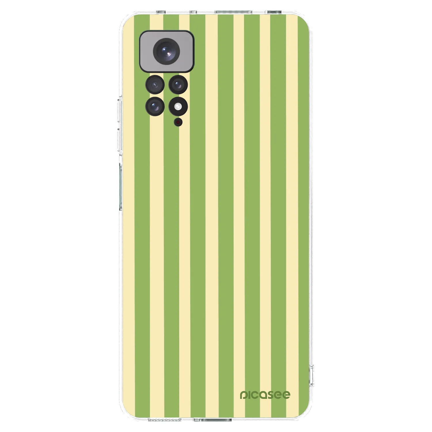 Picasee silikónový prehľadný obal pre Xiaomi Redmi Note 11 - Lines Matcha