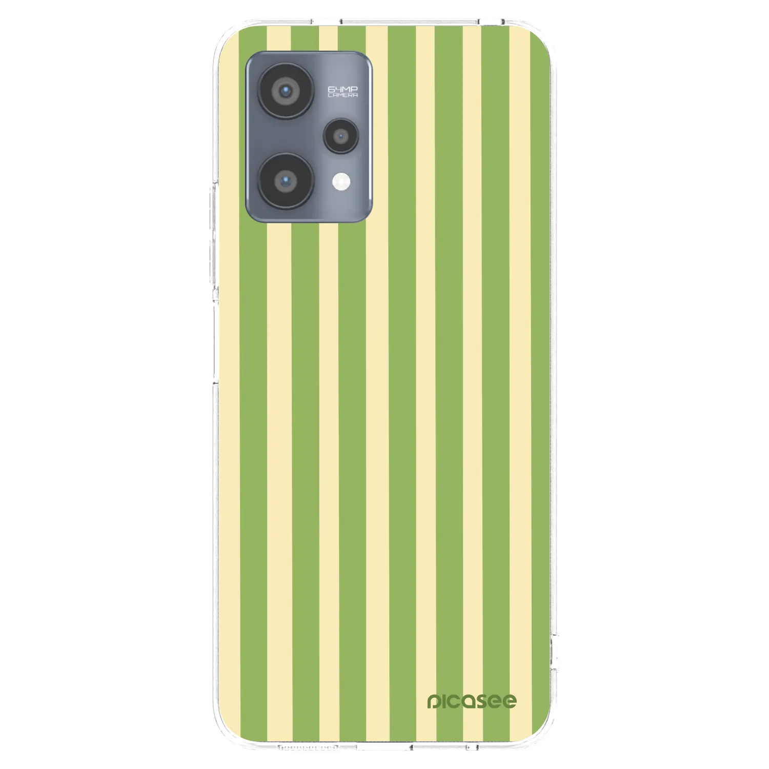 Picasee silikónový prehľadný obal pre Realme 9 Pro 5G - Lines Matcha
