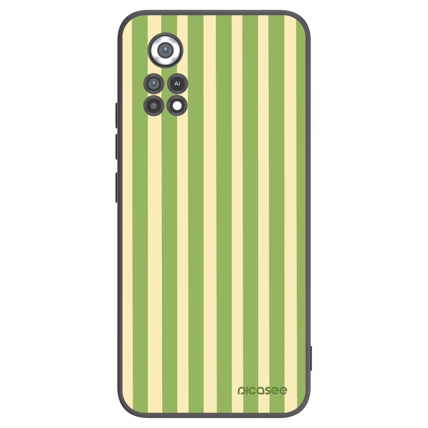 Picasee silikónový čierny obal pre Xiaomi Poco X4 Pro 5G - Lines Matcha