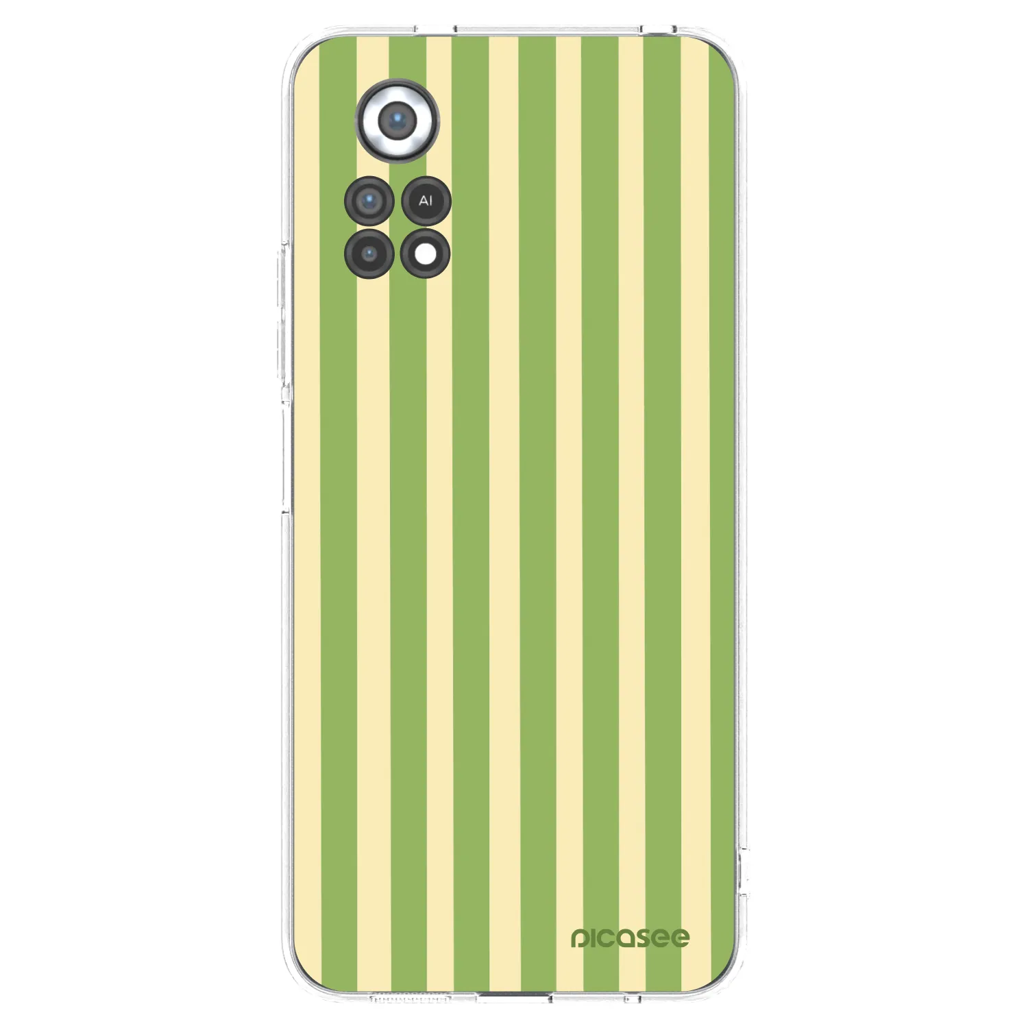 Picasee silikónový prehľadný obal pre Xiaomi Poco X4 Pro 5G - Lines Matcha