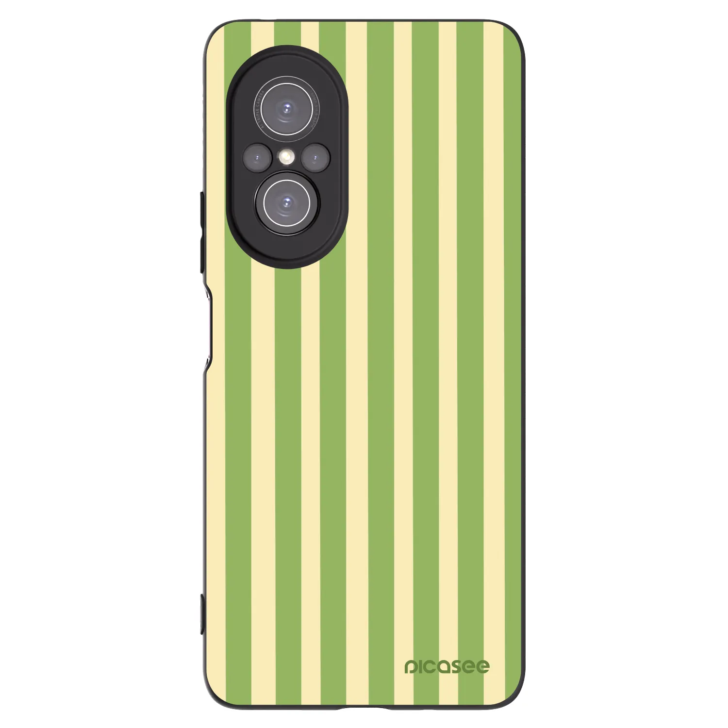 Picasee silikónový čierny obal pre Huawei Nova 9 SE - Lines Matcha