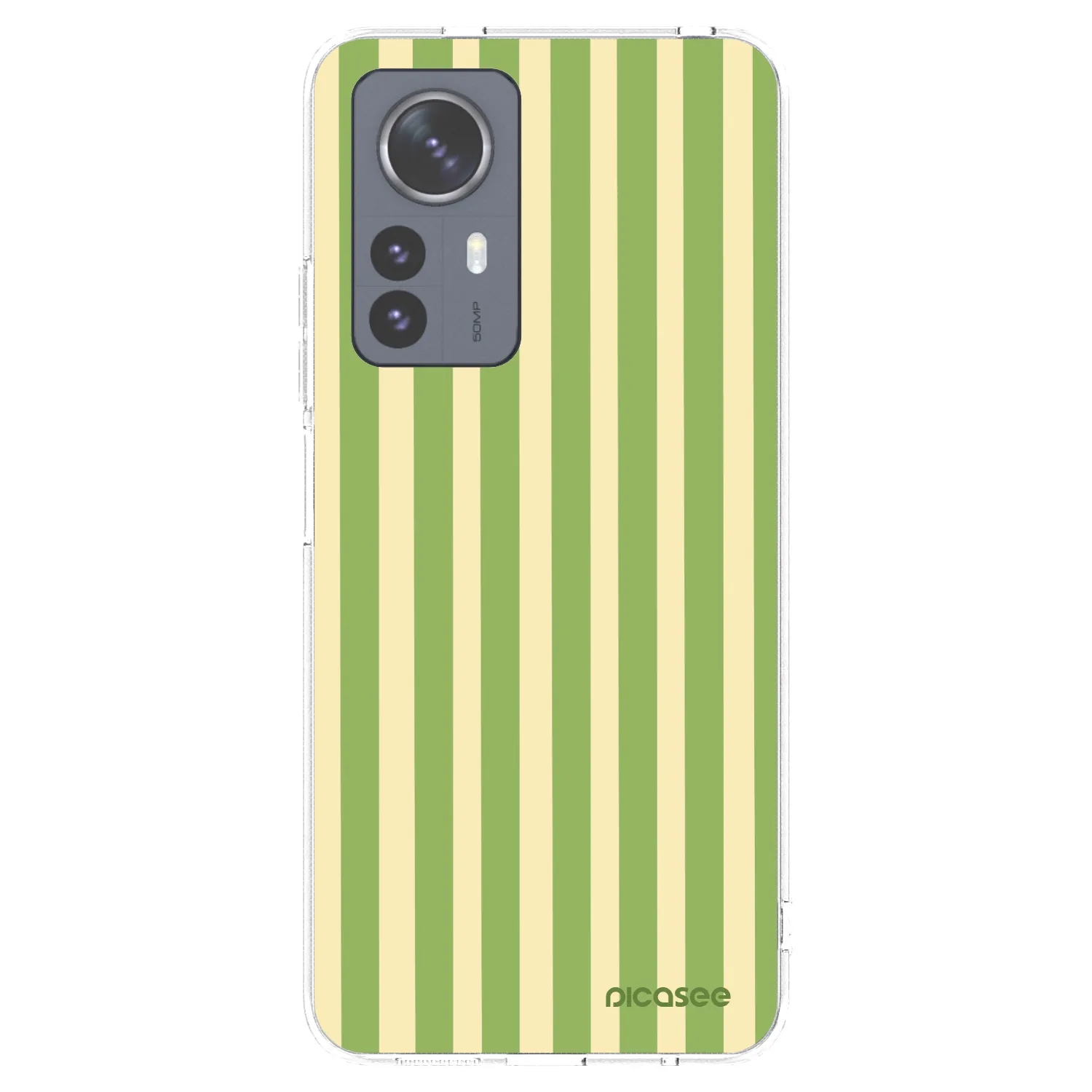 Picasee silikónový prehľadný obal pre Xiaomi 12 Pro - Lines Matcha