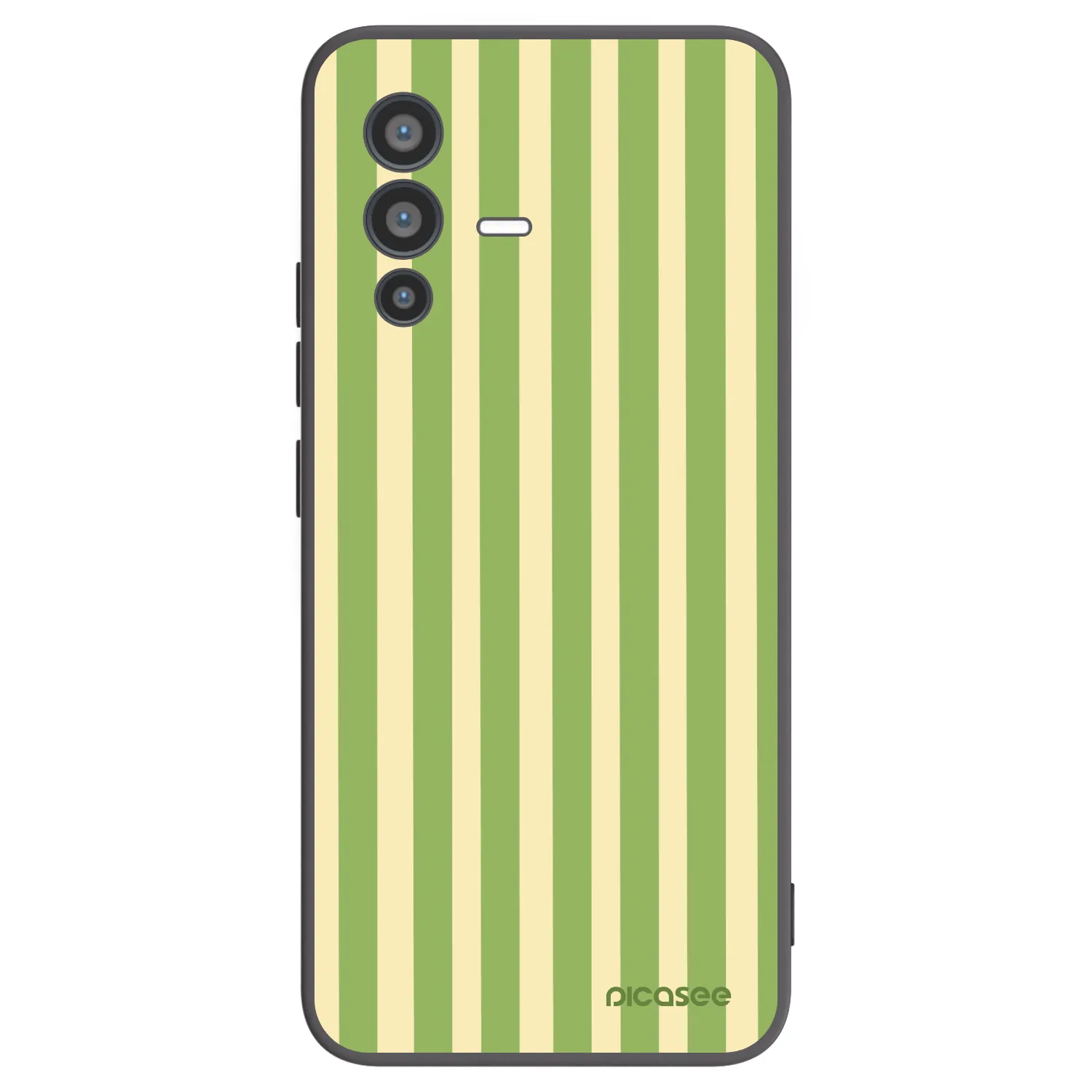 Picasee silikónový čierny obal pre Vivo V23 5G - Lines Matcha