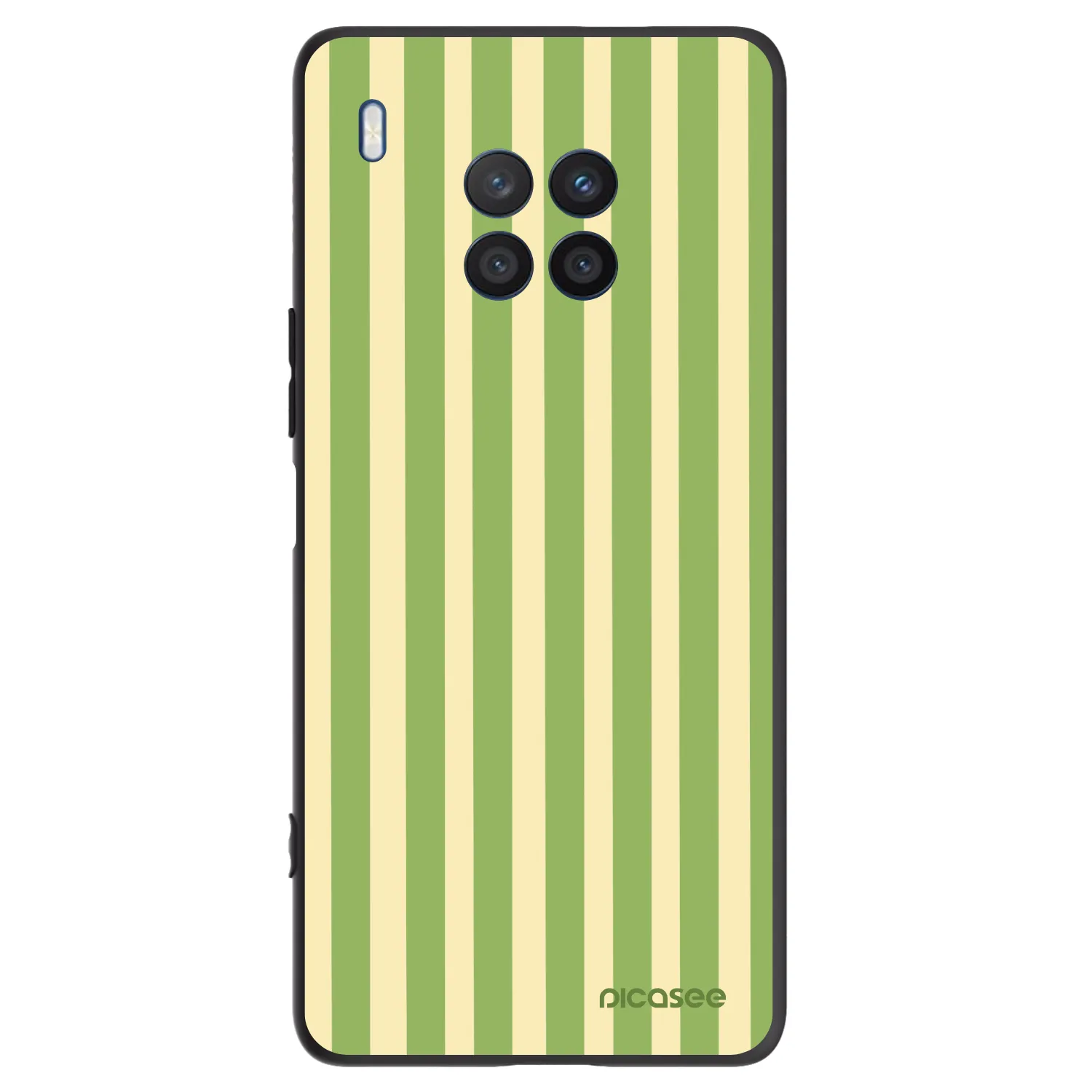 Picasee silikónový čierny obal pre Honor 50 Lite - Lines Matcha