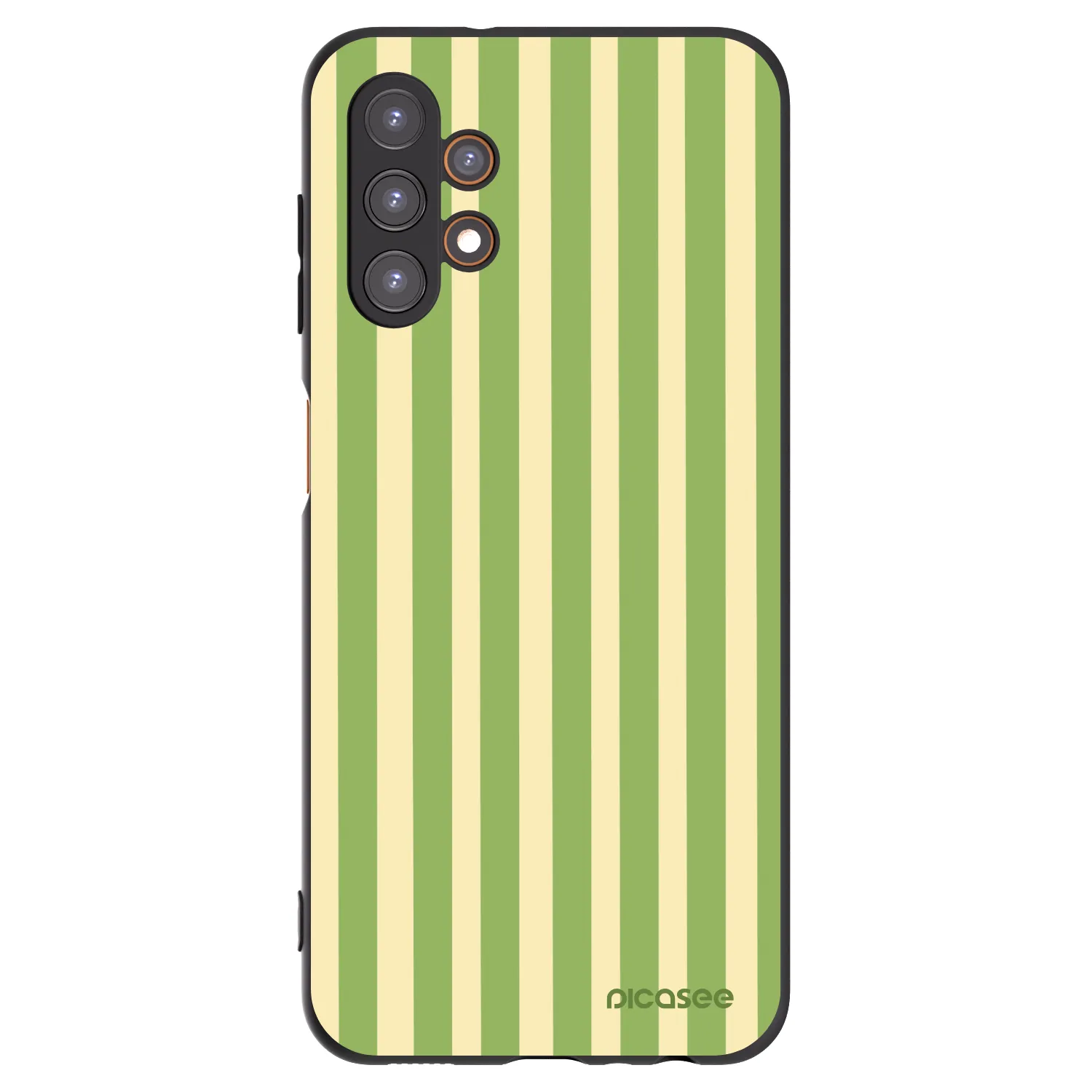 Picasee silikónový čierny obal pre Samsung Galaxy A13 4G A135 - Lines Matcha
