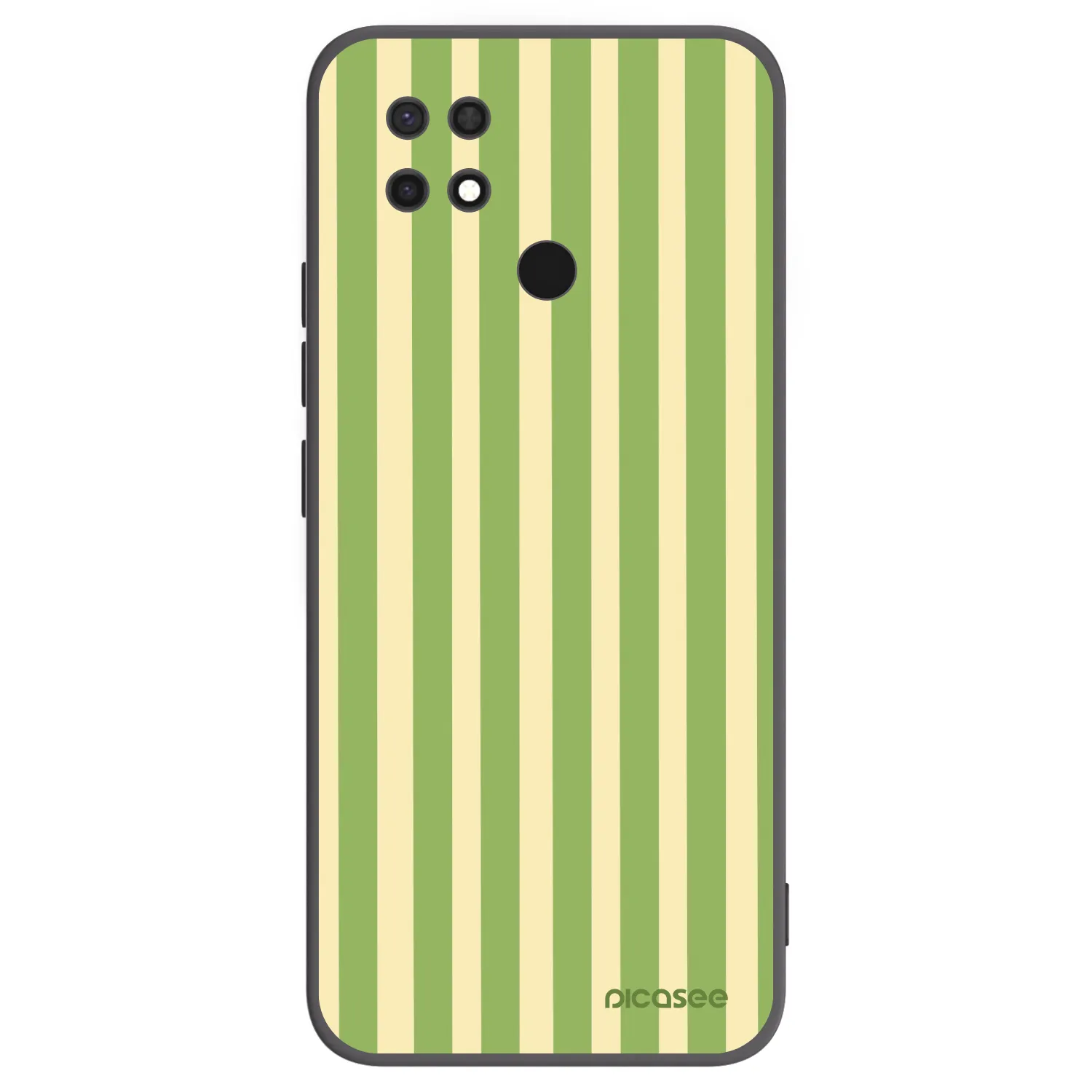 Picasee silikónový čierny obal pre Xiaomi Redmi 10C - Lines Matcha