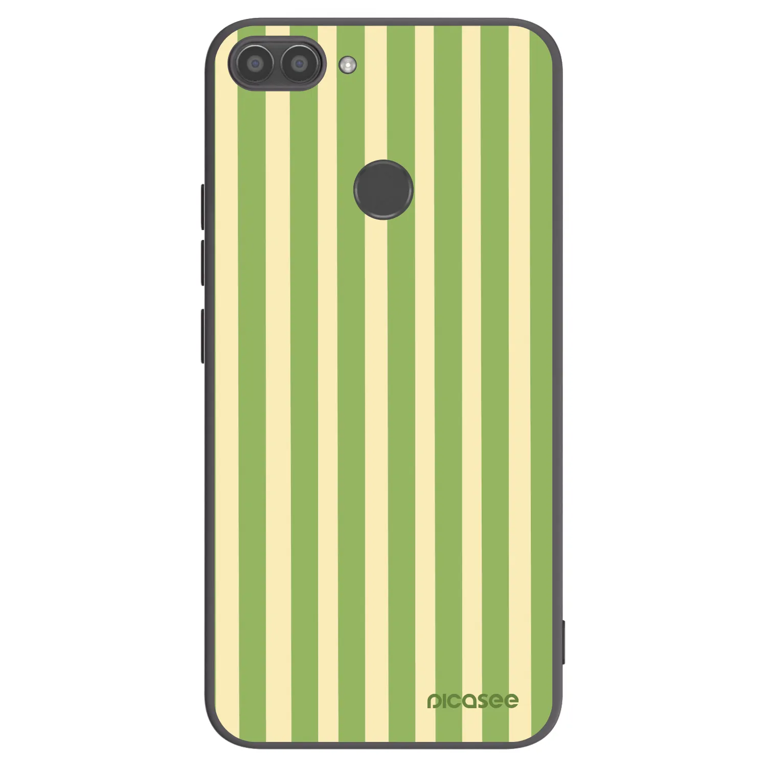 Picasee silikónový čierny obal pre Huawei P Smart - Lines Matcha