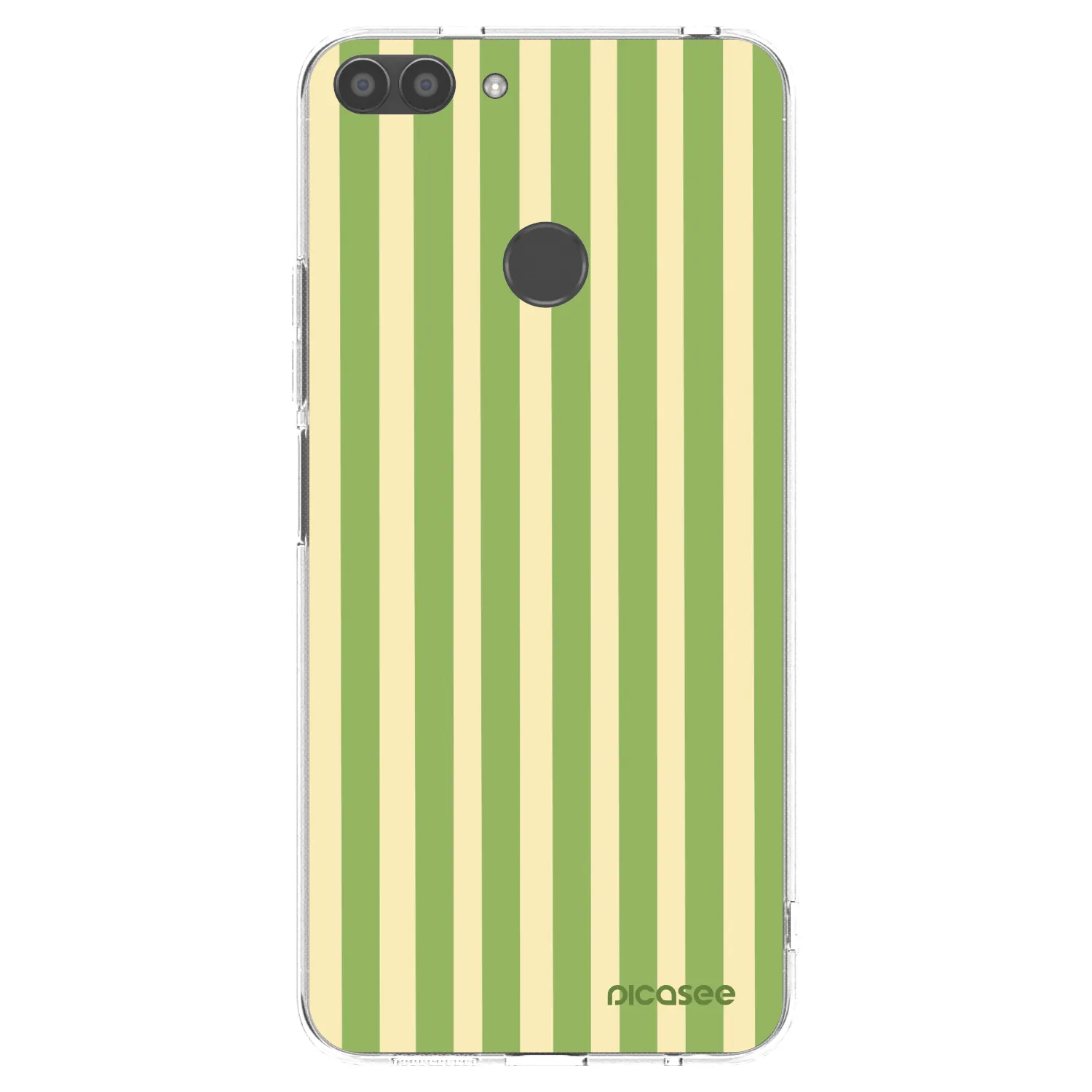 Picasee silikónový prehľadný obal pre Huawei P Smart - Lines Matcha