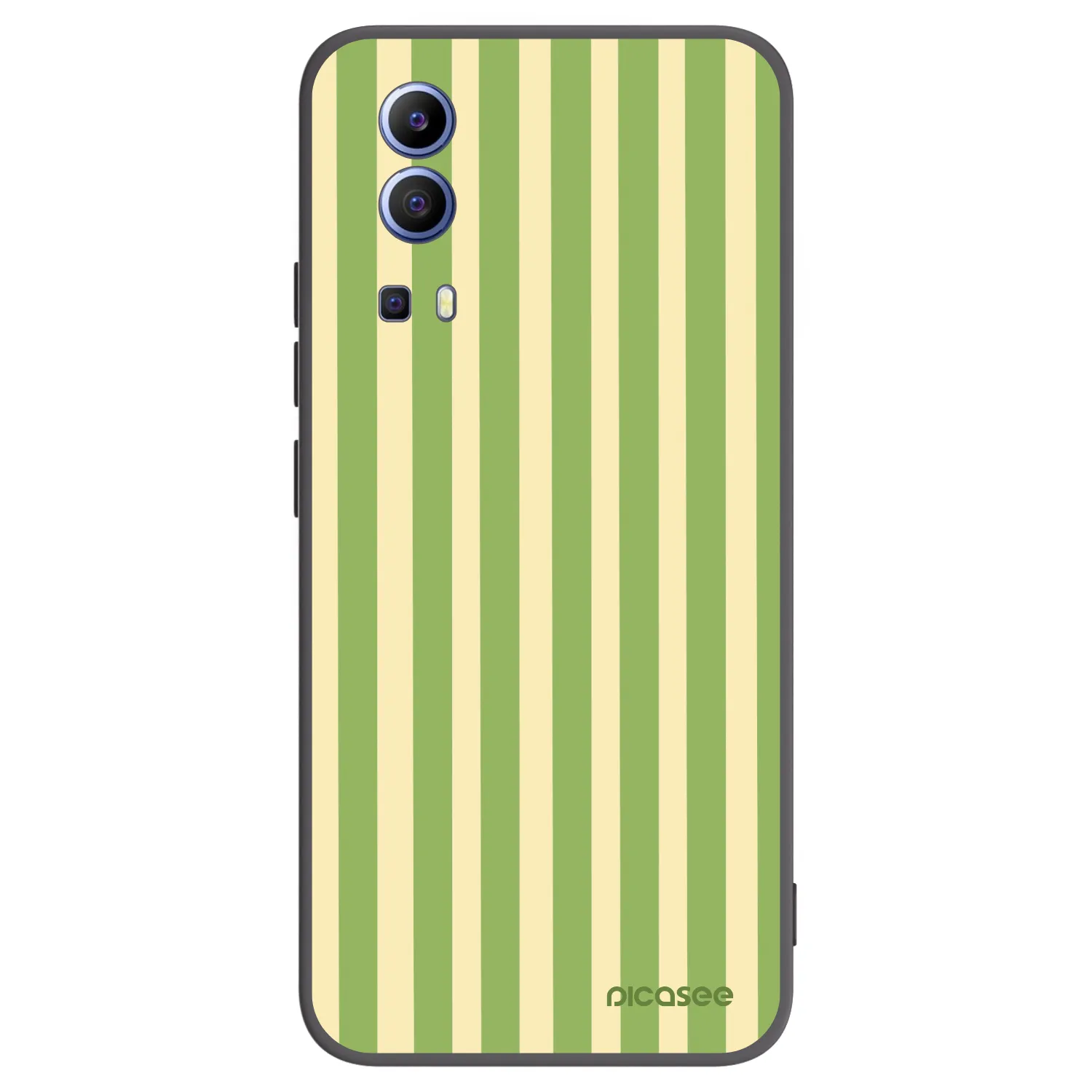Picasee silikónový čierny obal pre Vivo Y52 5G - Lines Matcha