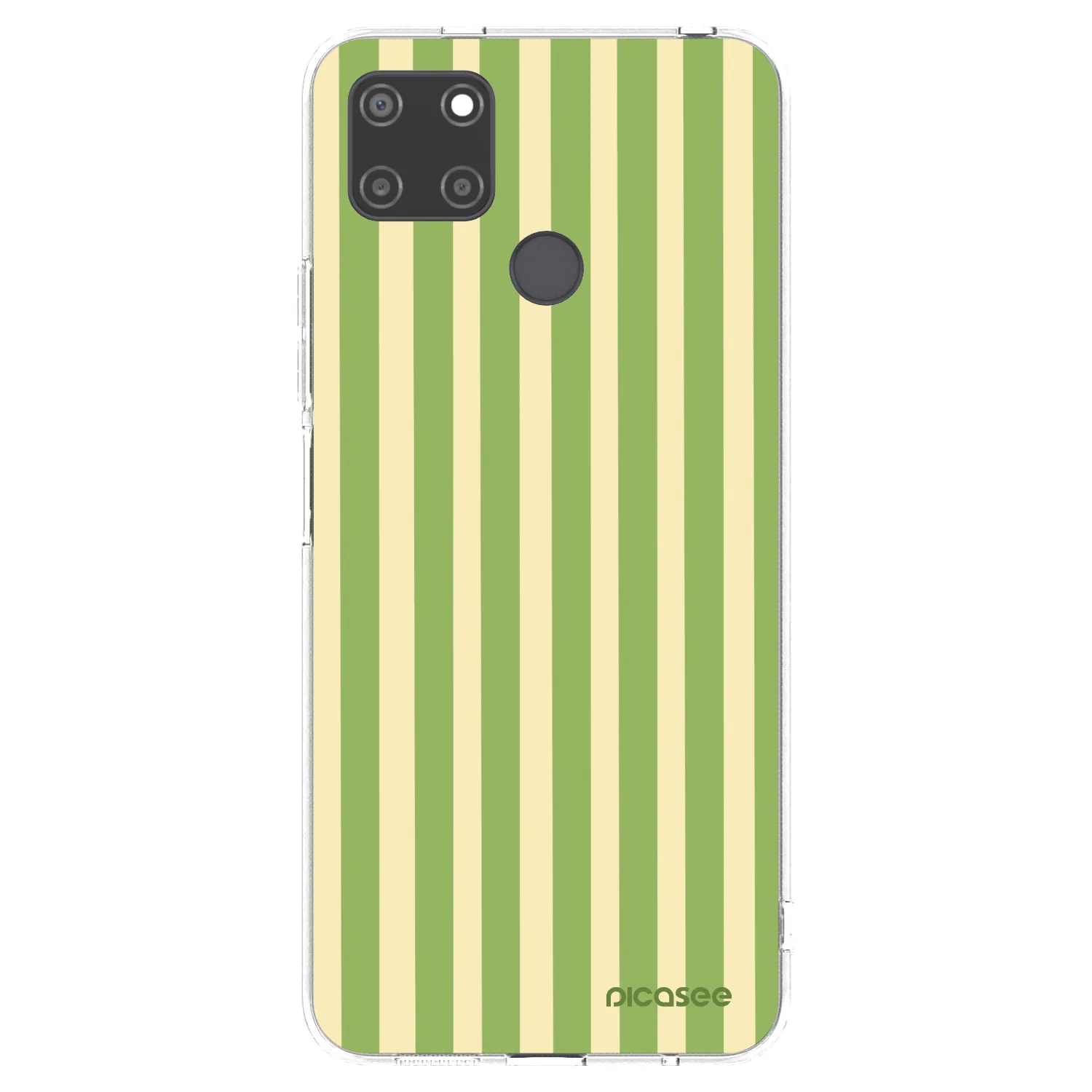 Picasee silikónový prehľadný obal pre Realme C21Y - Lines Matcha