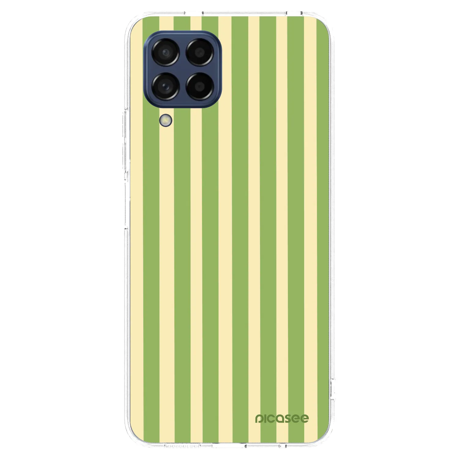 Picasee silikónový prehľadný obal pre Samsung Galaxy M53 5G - Lines Matcha